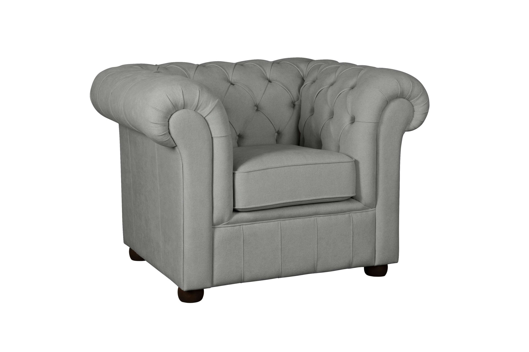 Home affaire Sessel »CHARENTE, Chesterfield, Wellenfederung, Maße B/T/H: 105/89/74 cm«, mit edler Knopfheftung und typischen Armlehnen
