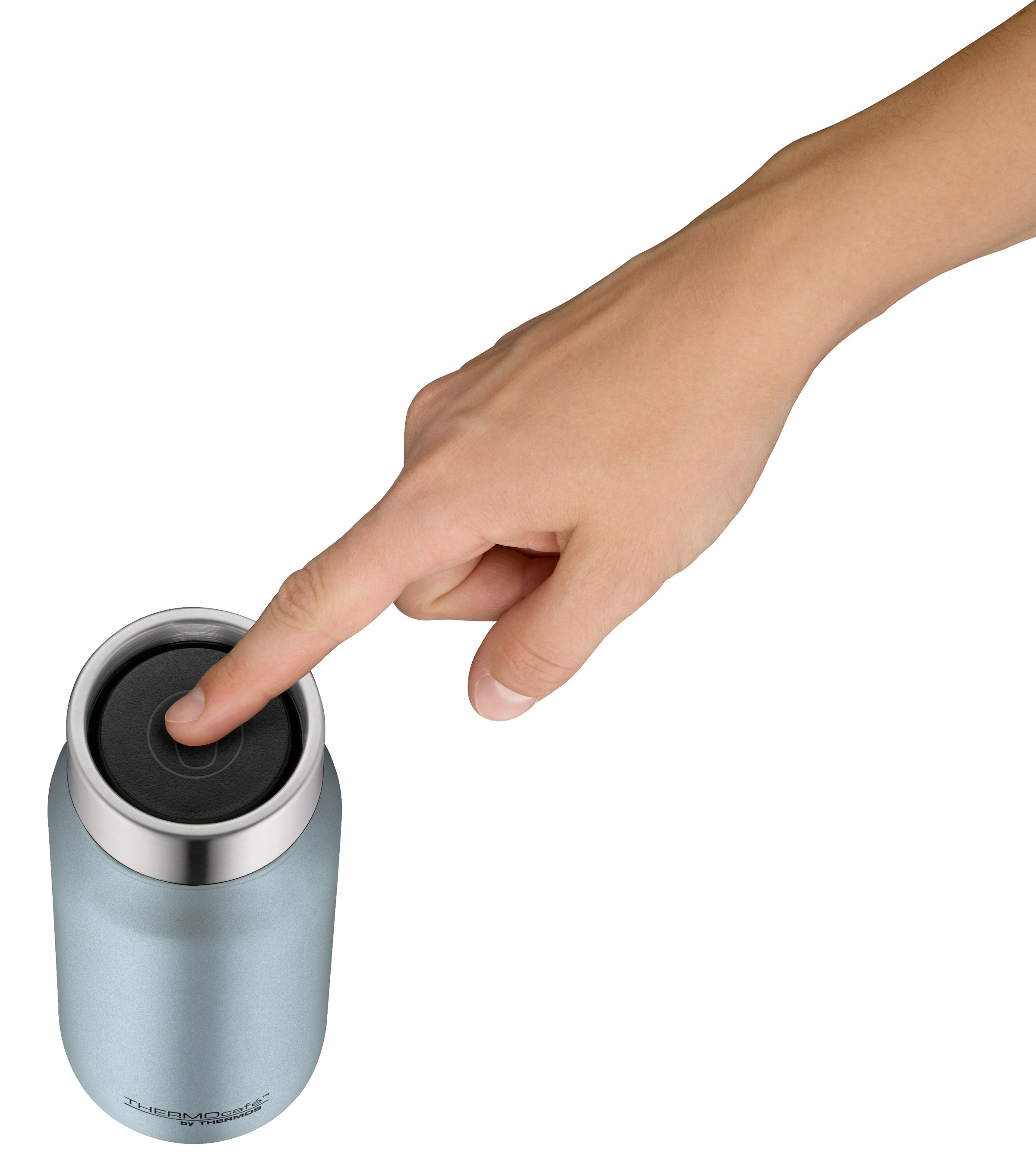THERMOcafé Thermobecher »TC DRINKING MUG, absolut dicht, spülmaschinenfest« 0,5l, 9h heiß & 20h kalt, zerlegbares Push Button Lid