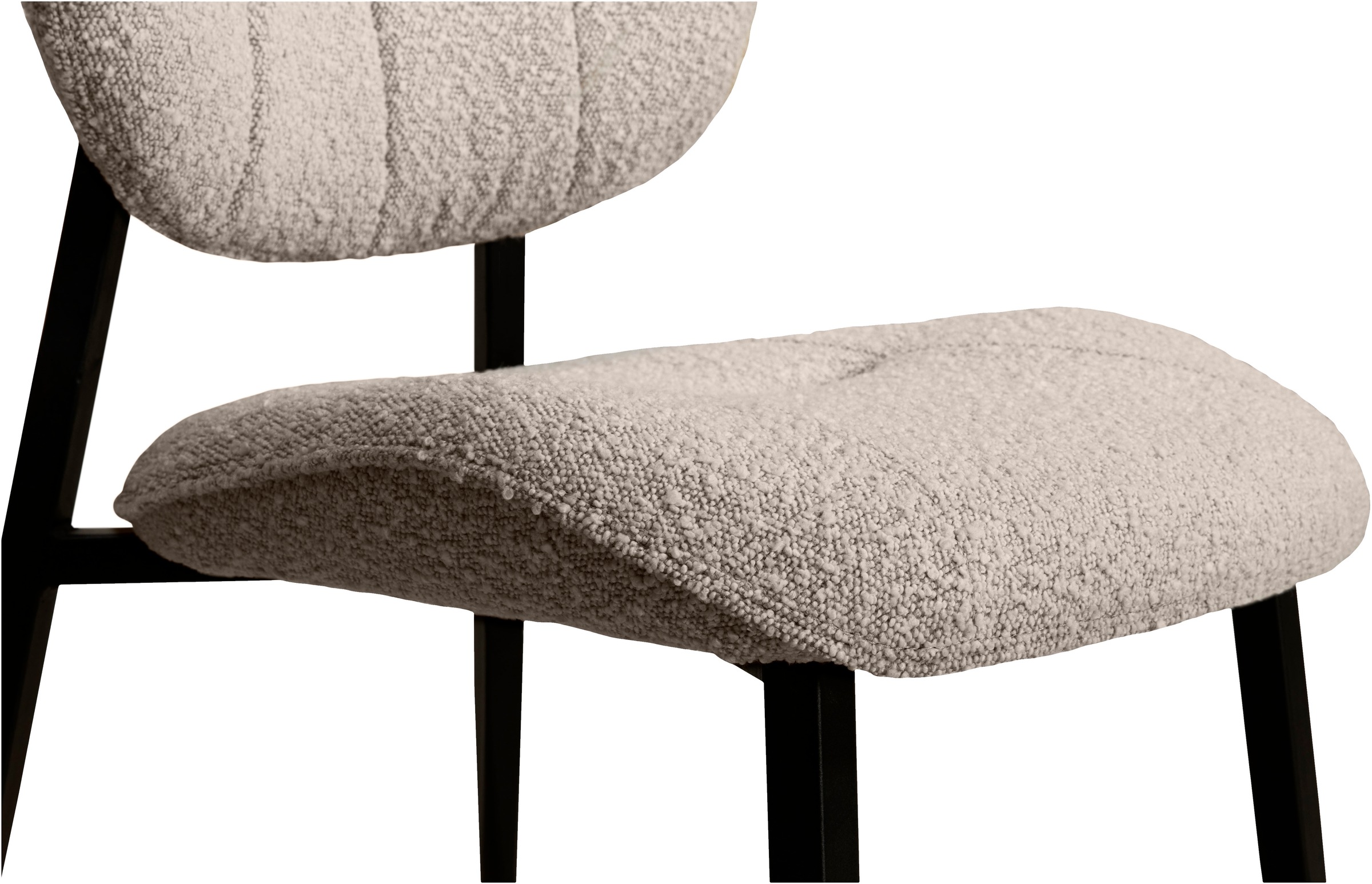 OMG Design Esszimmerstuhl »Joe«, (Set), 1 St., Stoff, moderner Bouclé Bezug, bequem gepolstert, Küchenstuhl