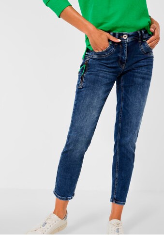 Cecil 7/8-Jeans, mit dekorativem Zipperdetail am Bein kaufen