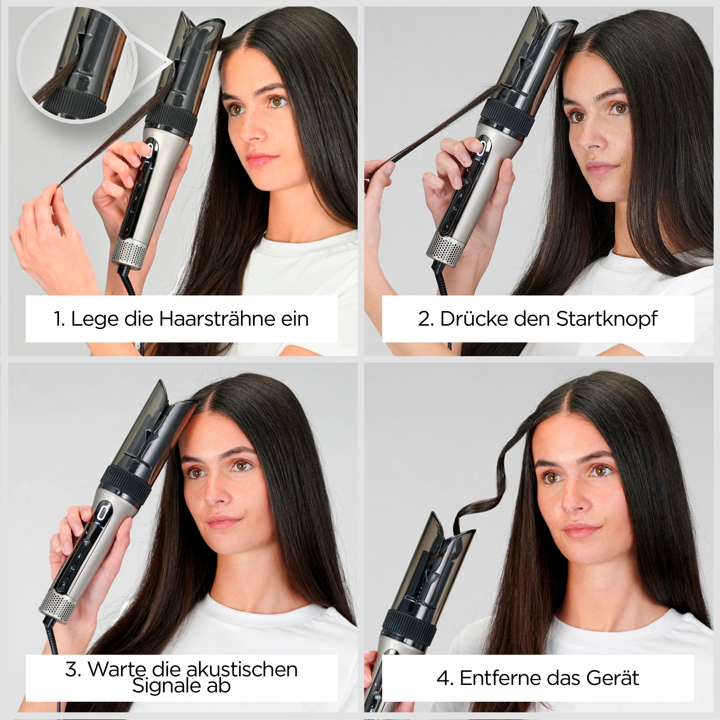 BaByliss Lockenstab »Style Secret Air Auto-Curler mit Heißluft, Lockenstab, C6688E« Keramik-Beschichtung Lockenstab automatisch für Locken und Blow-Out, Ohne Hitzeschäden