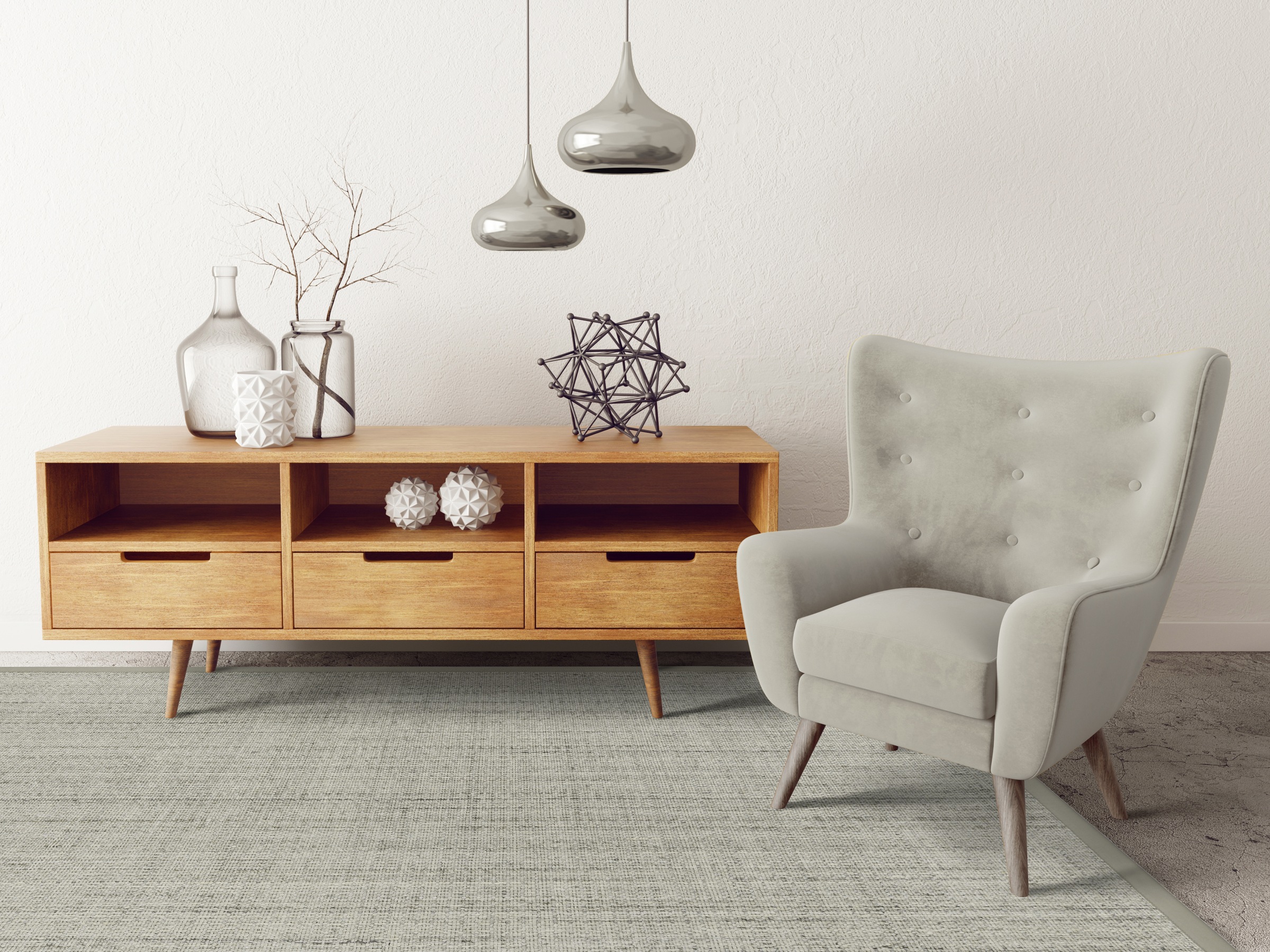 Dekowe Teppich »Exquisit« rechteckig 8 mm Höhe von Hand gewebt, meliert, mit Bordüre, Wohnzimmer