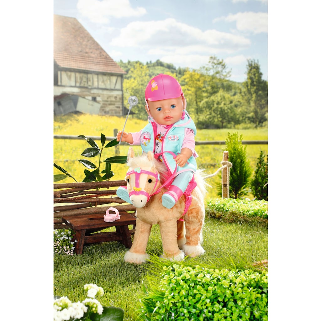 Baby Born Plüschfigur »My Cute Horse«, mit Sattel, Zaumzeug und Pins