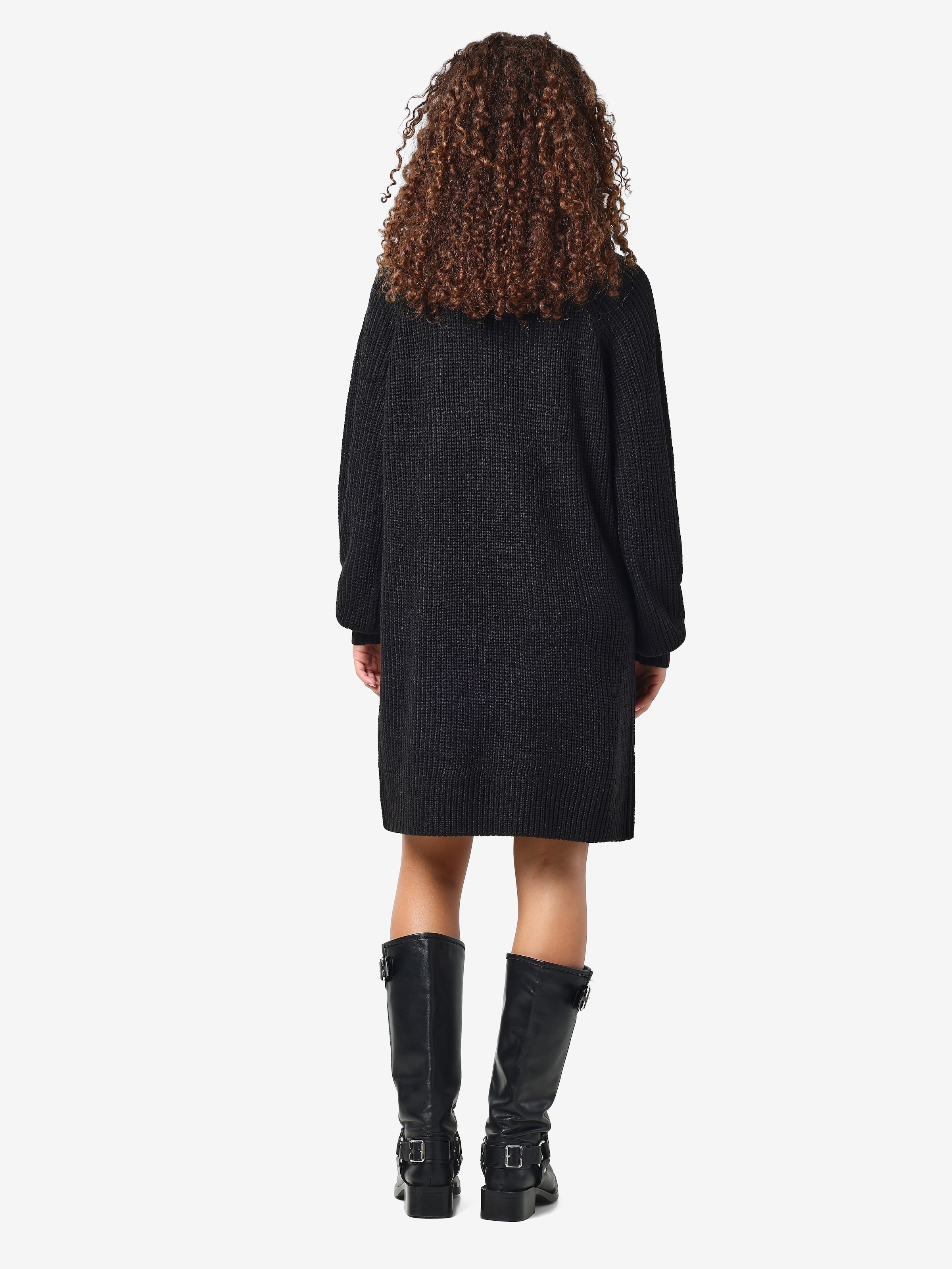 Noisy may Strickkleid »NMTIMMY L/S KNIT DRESS NOOS« Kunstfaser, relaxed fit