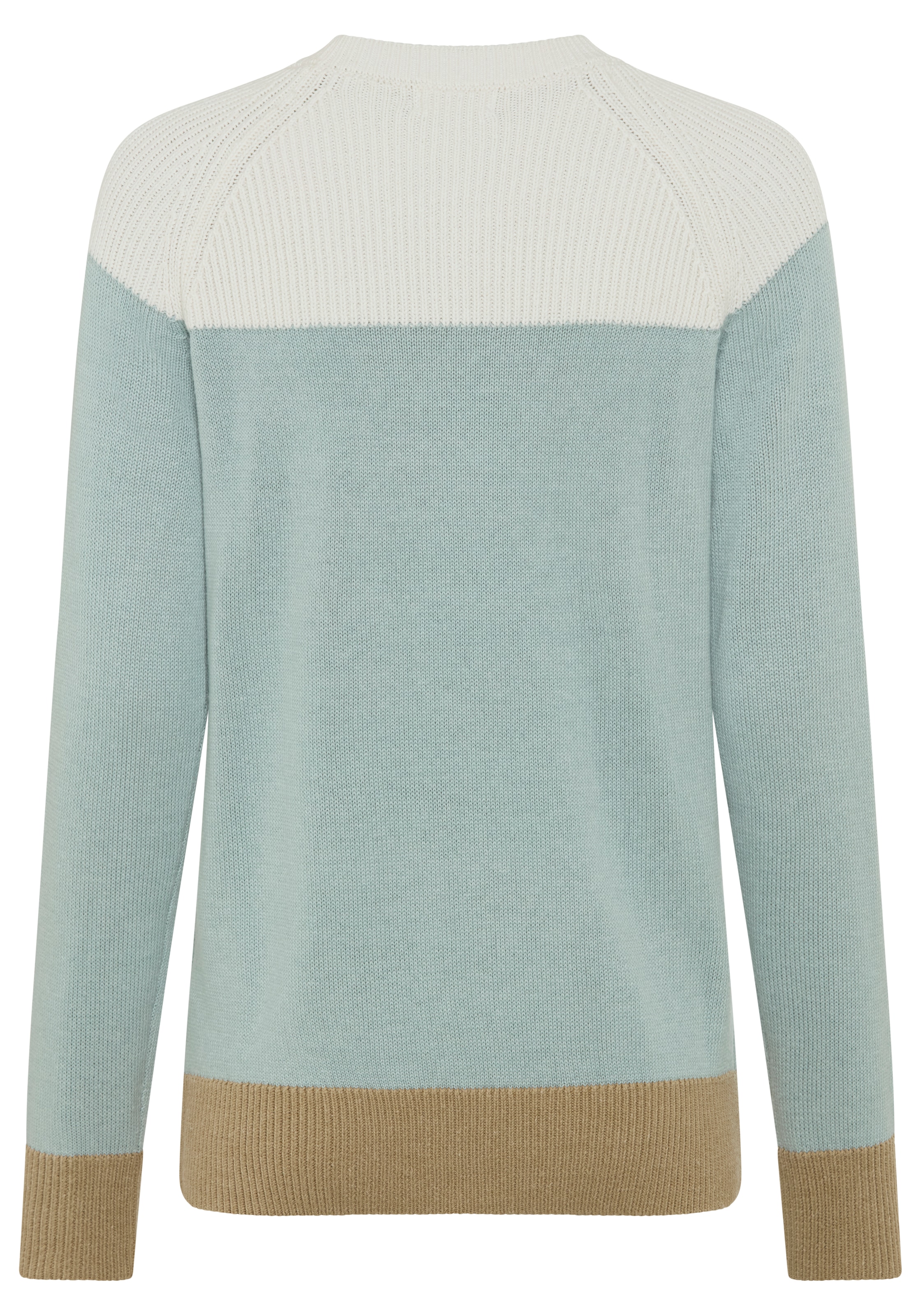 Boysen's Strickpullover in modischem Strick-Mix und Streifendesign