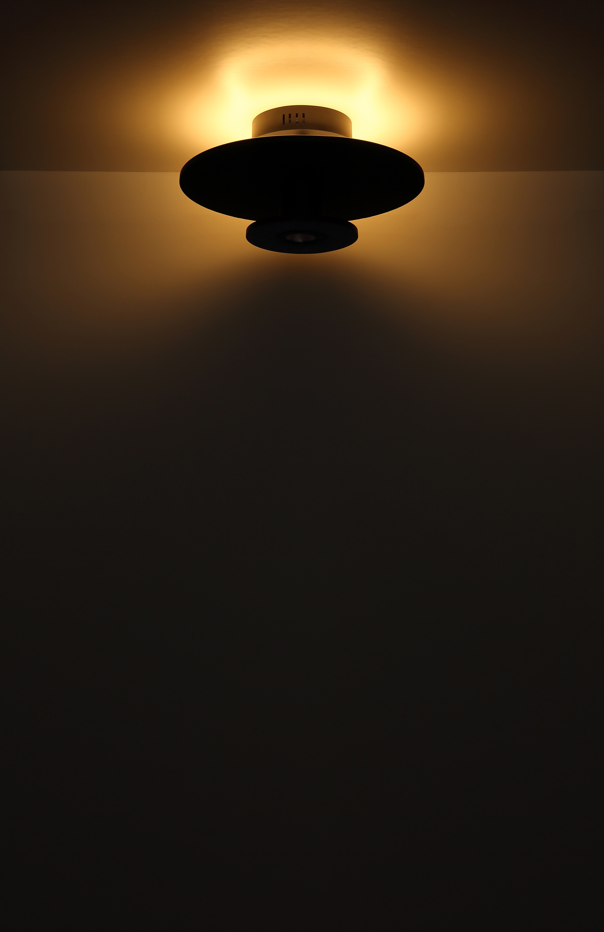 GLOBO LIGHTING LED Deckenleuchte »CARTER«, Leuchtmittel LED-Modul | LED fest integriert, Deckenlampe/3 Stufen bei Lichtschein/Wohnzimmer/schwarz