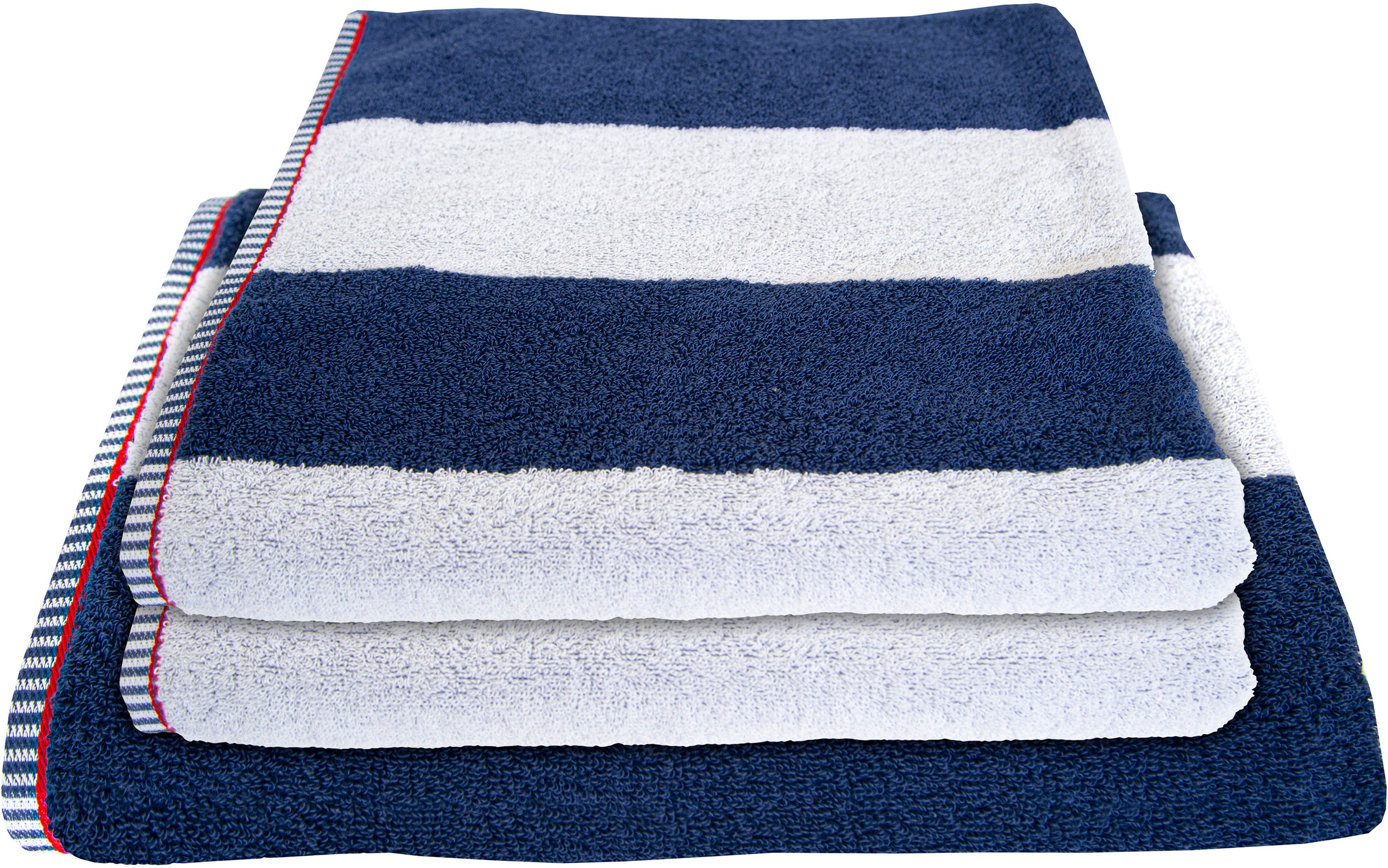 Dyckhoff Handtuch Set »Maritim, Block Stripe«, Set, 3 tlg., Frottier, 2 Han günstig online kaufen