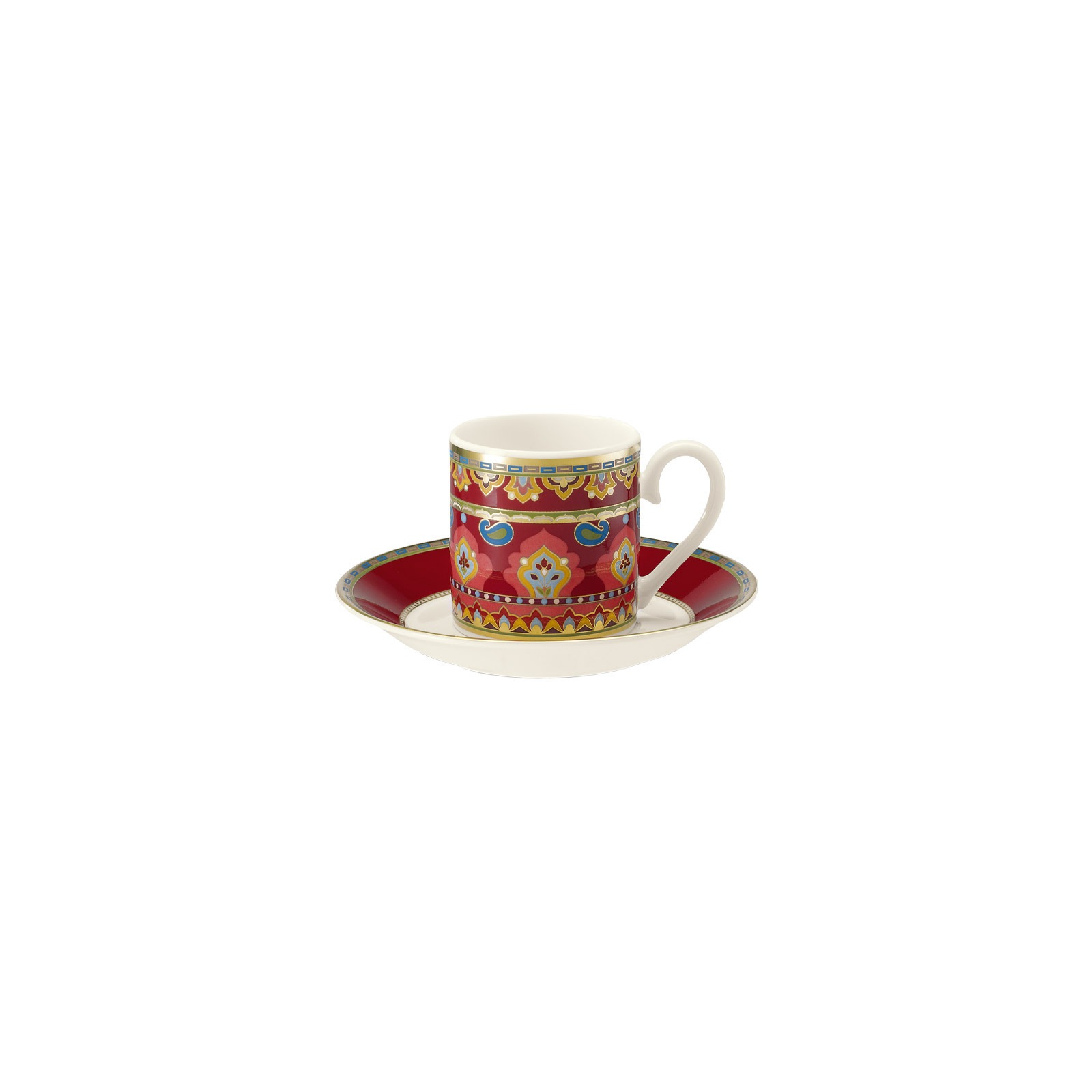 Villeroy & Boch Tasse »Espressotasse mit Untertasse Samarkand Rubin 50 ml 2 günstig online kaufen