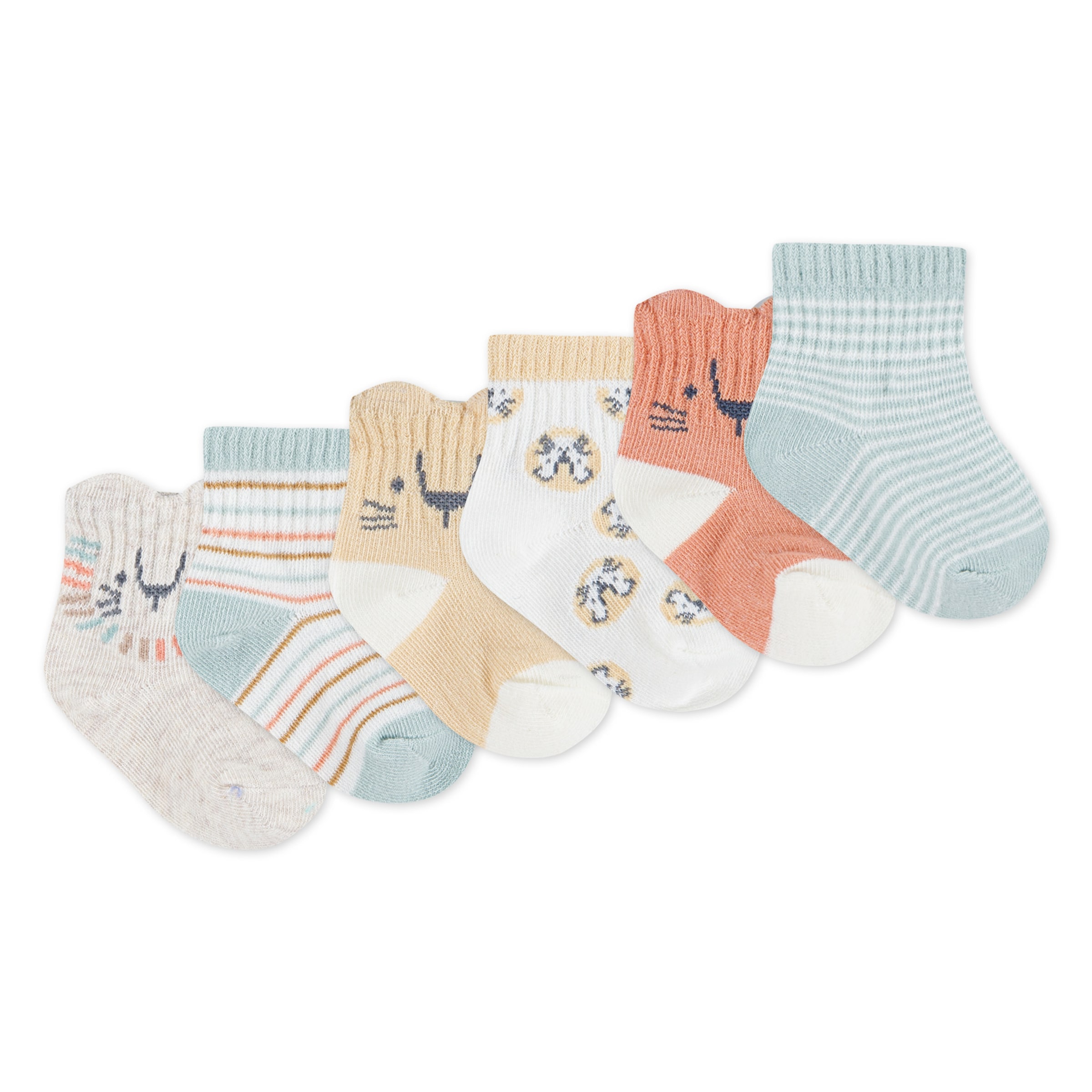 HUGGIES babywear Socken »HGHB 6PK SOCK« Packung, 6 Paar tlg. mit Stickerei