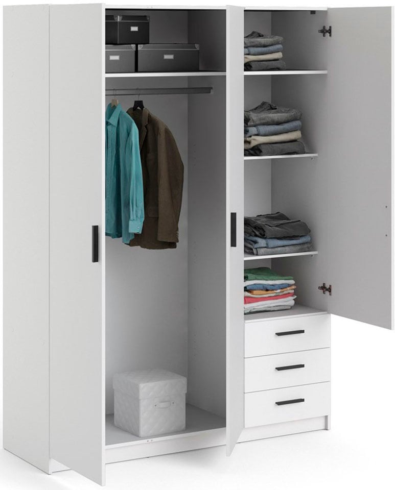 INOSIGN Kleiderschrank »Sprint Drehtürenschrank, Aufbewahrung Kasten Schrank Stauraum«, Breite 98,5/147 oder 195,5 cm, je mit Einlegeböden und Kleiderstange