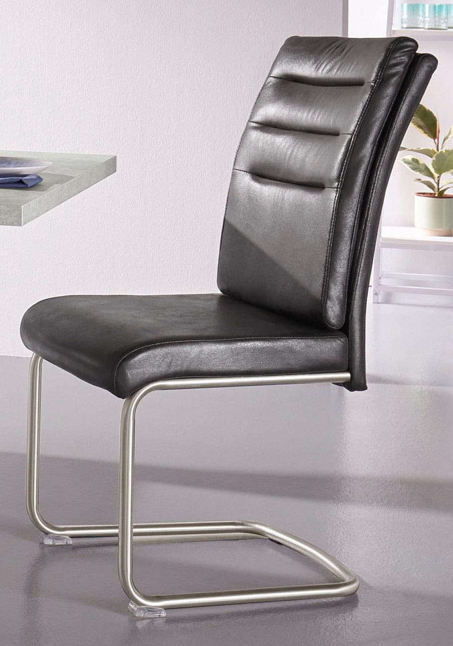 HELA Esszimmerstuhl »Paula Freischwinger« (Set) 2 Stk.mit Echtedelstahlgest günstig online kaufen