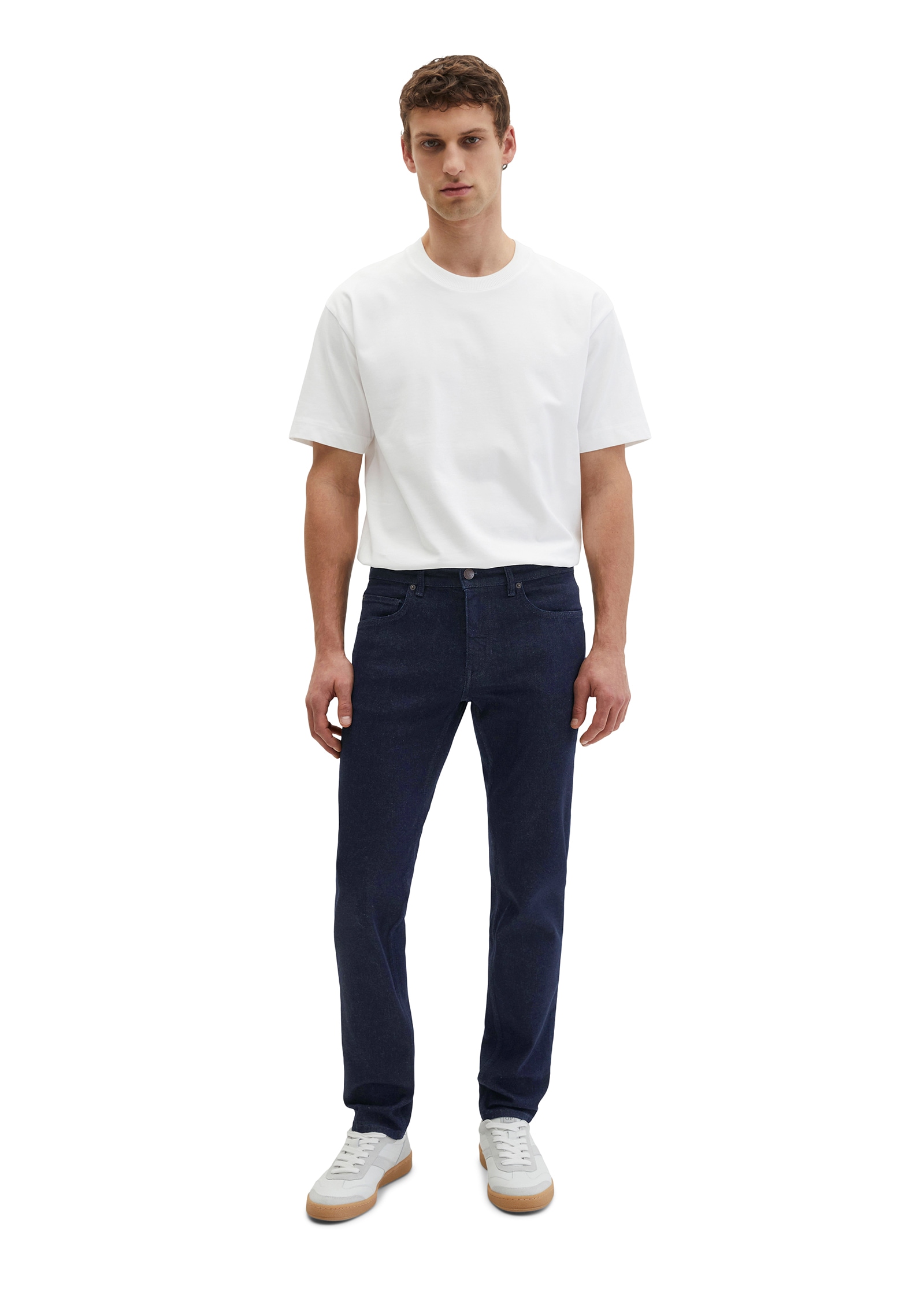 Marc O'Polo 5-Pocket-Jeans Model Sjöbo shaped aus Authentic Blue Stretch Denim