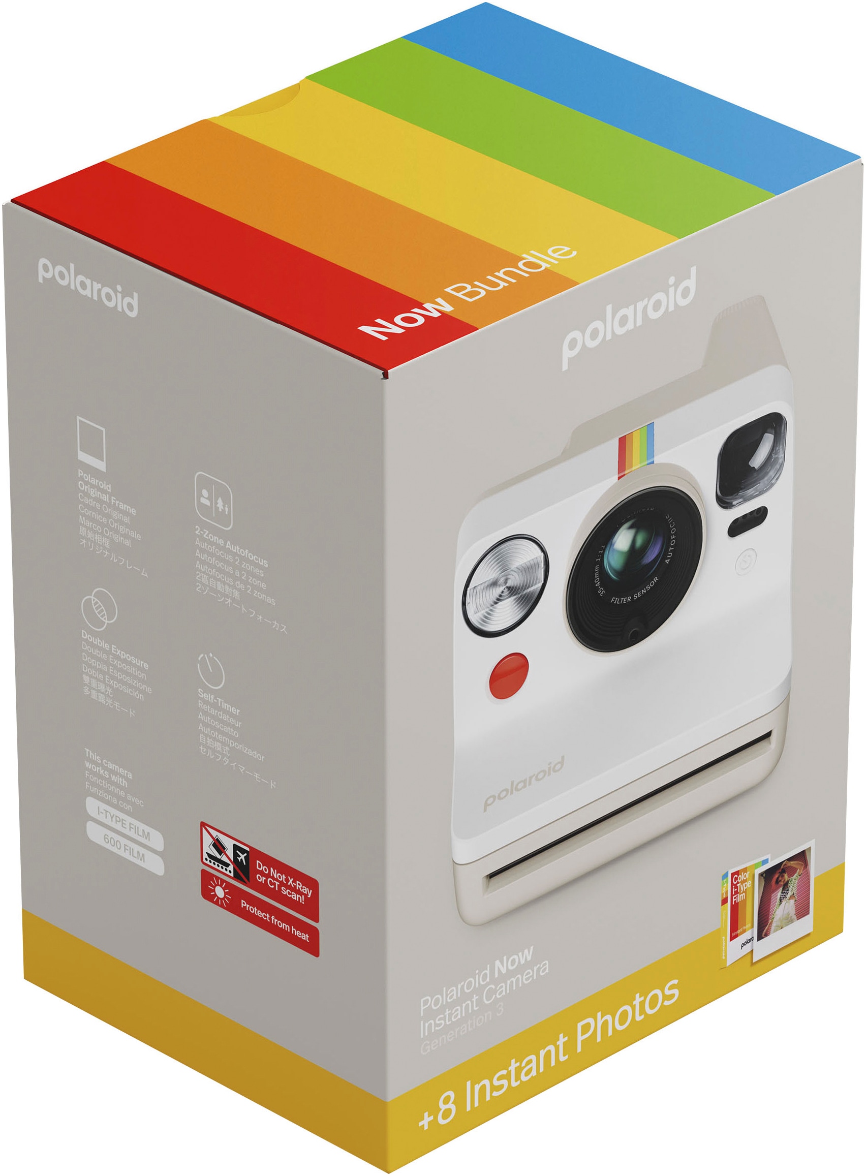 Polaroid Sofortbildkamera »Now Gen 3 + Farbfilm-Paket (8 Fotos)«