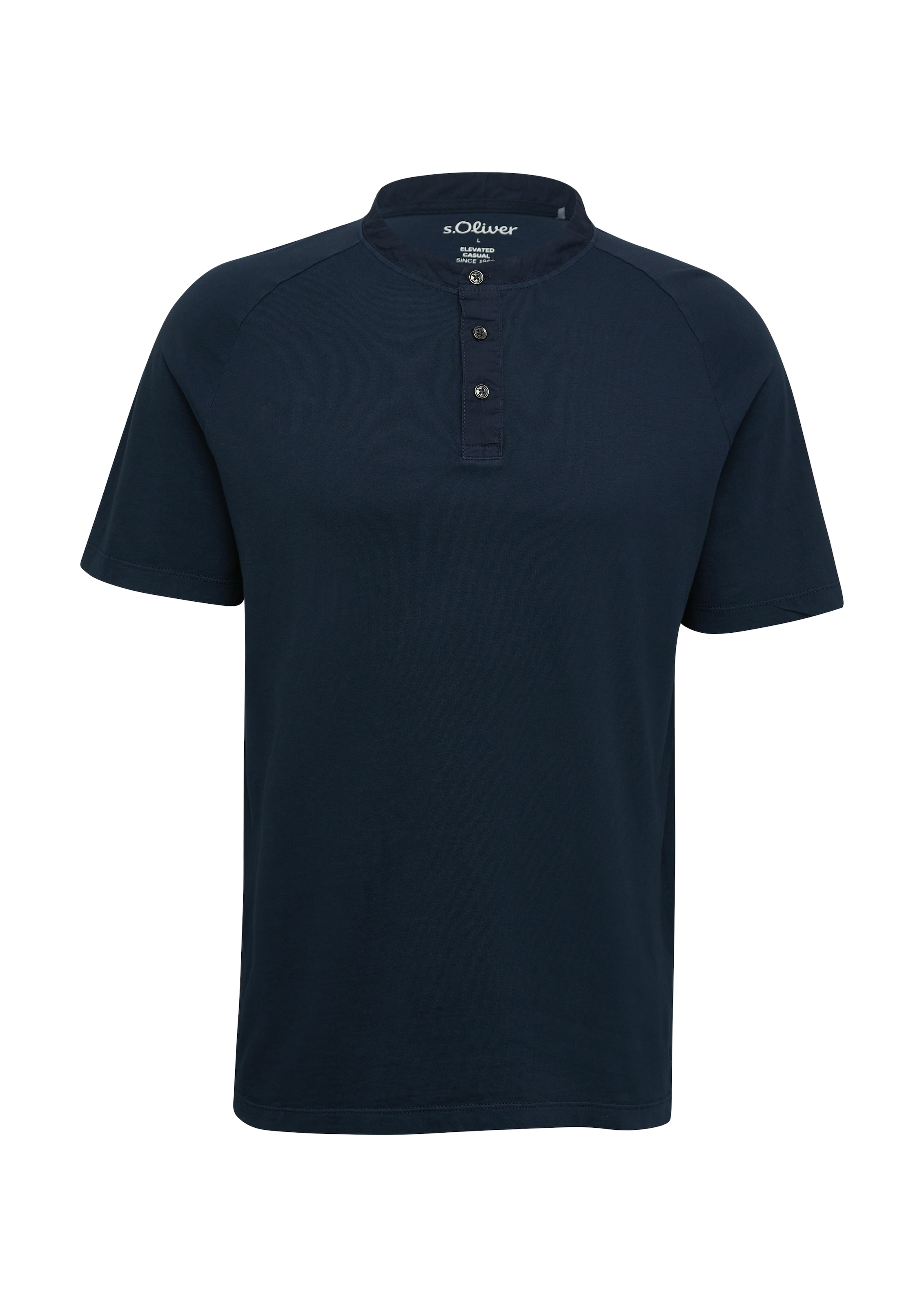 s.Oliver T-Shirt, mit Henley-Ausschnitt