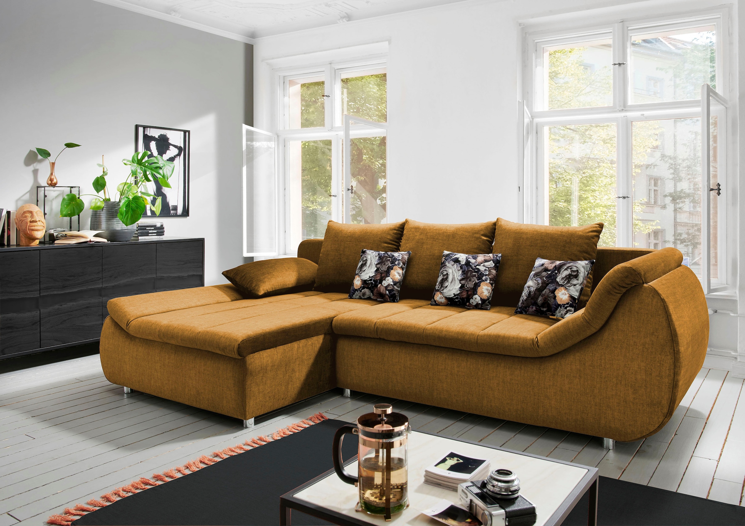 INOSIGN Ecksofa »Imolaa elegant, Breite 270cm, moderne Sitzsteppung, bequem günstig online kaufen