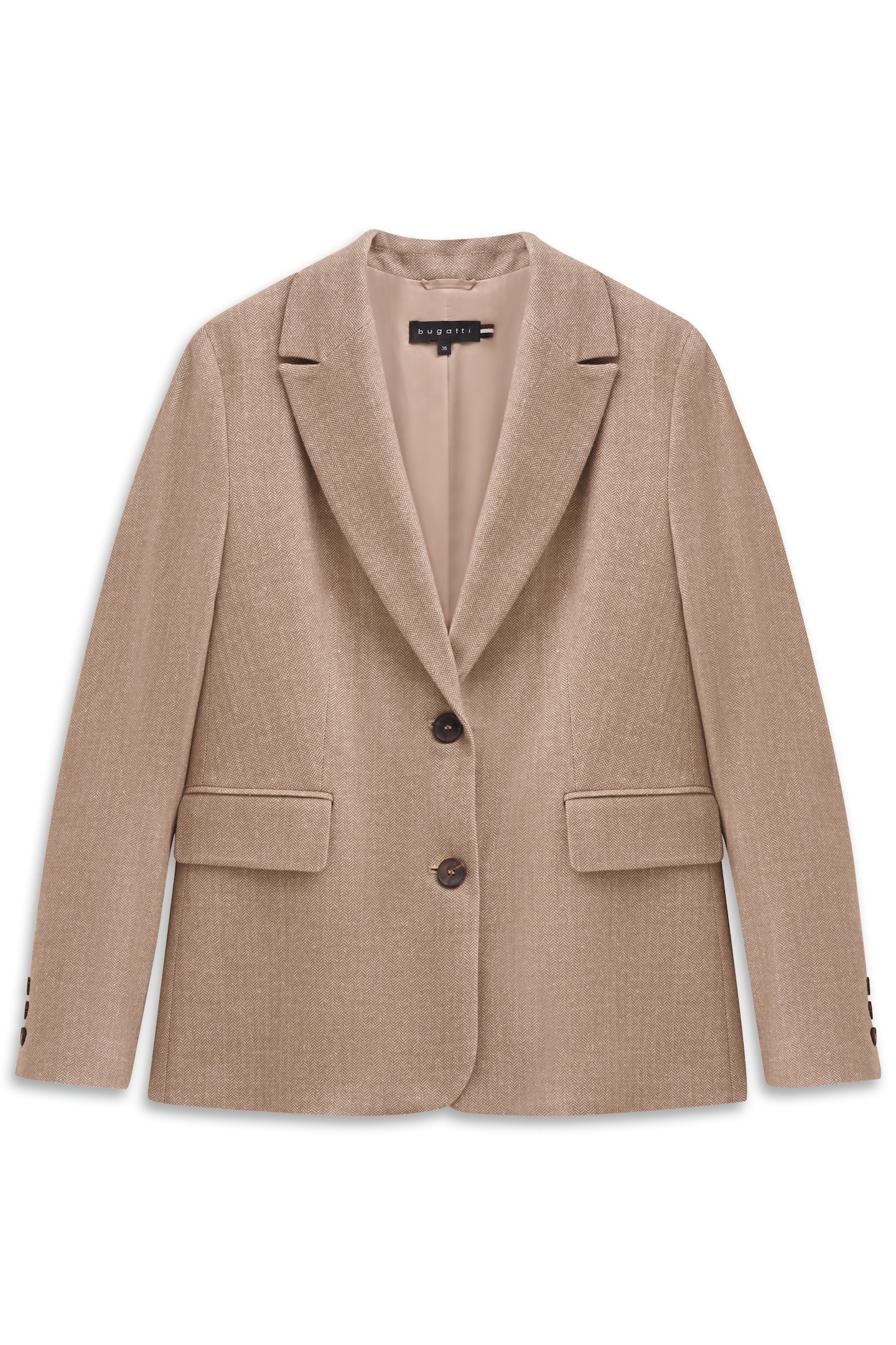 bugatti Kurzblazer »elegant & vielseitig«, mit feinem Fischgrat-Muster