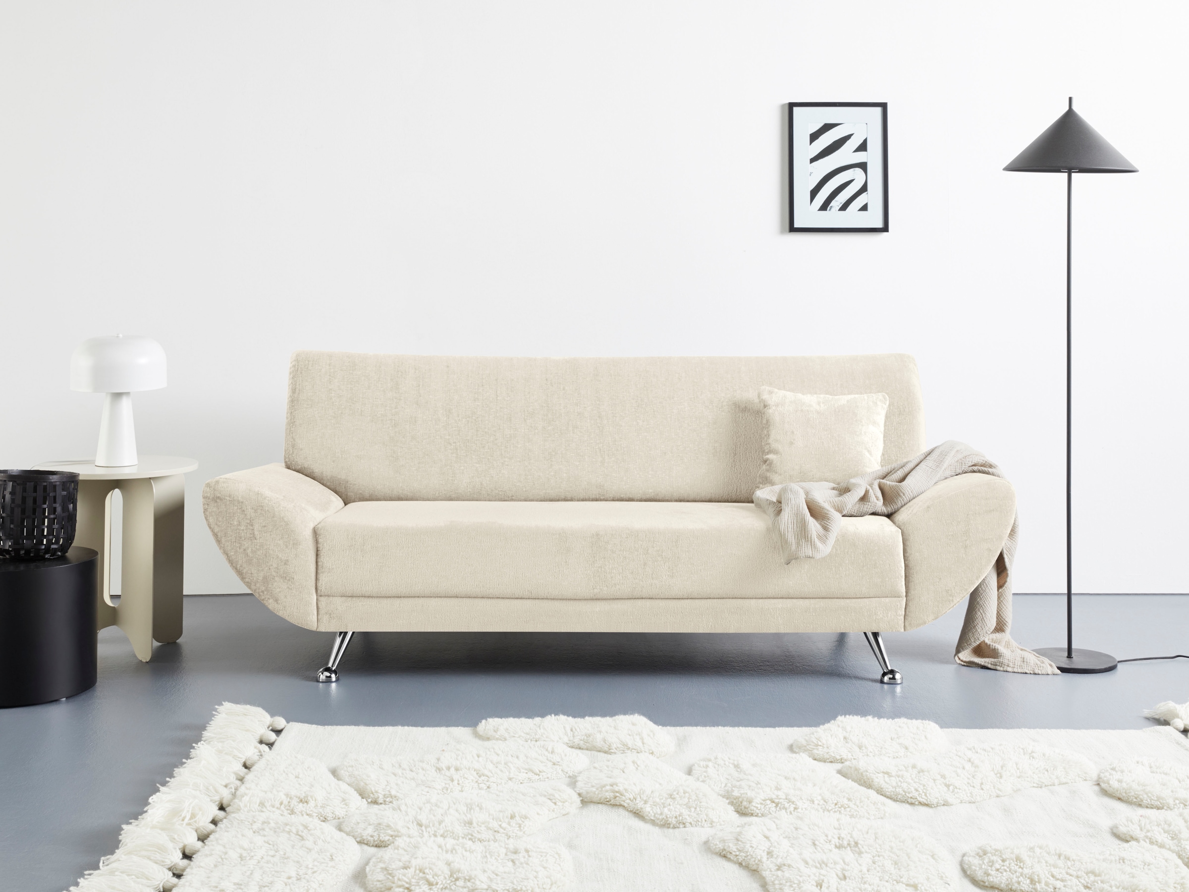 Home affaire 3-Sitzer »Saltare elegant und komfortabel, toller Designfuß« günstig online kaufen