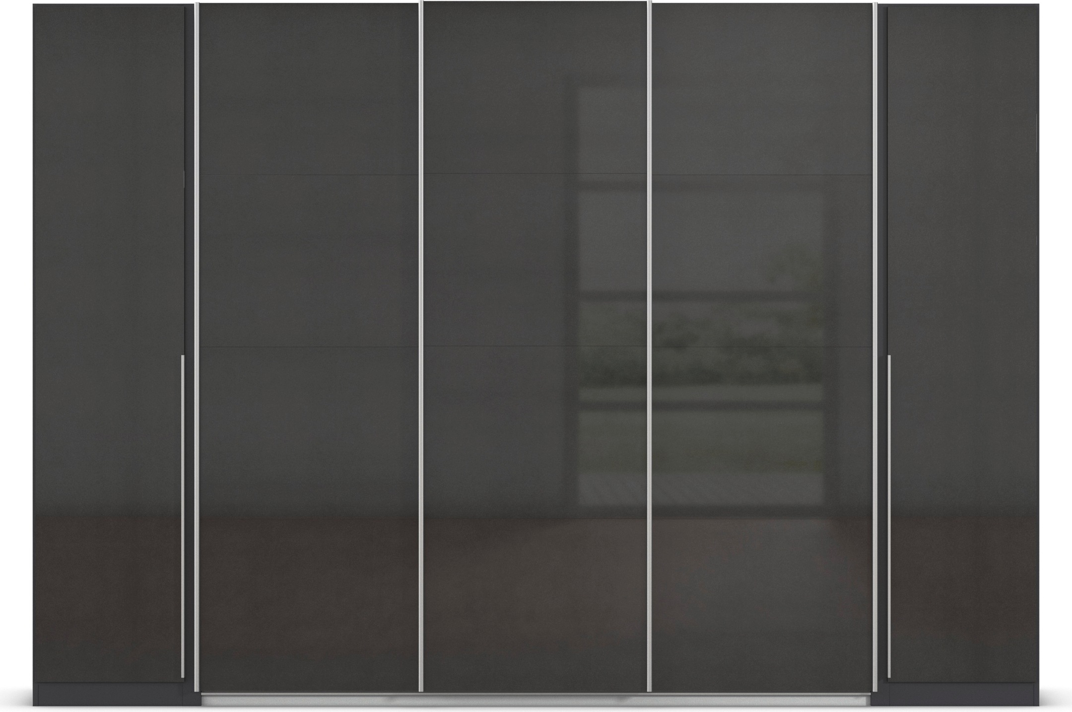 rauch Schwebetürenschrank »Agordo«, (im angesagten Mix aus Dreh- und Schwebetüren), optional mit Spiegel und zwei Griff-Farben MADE IN GERMANY
