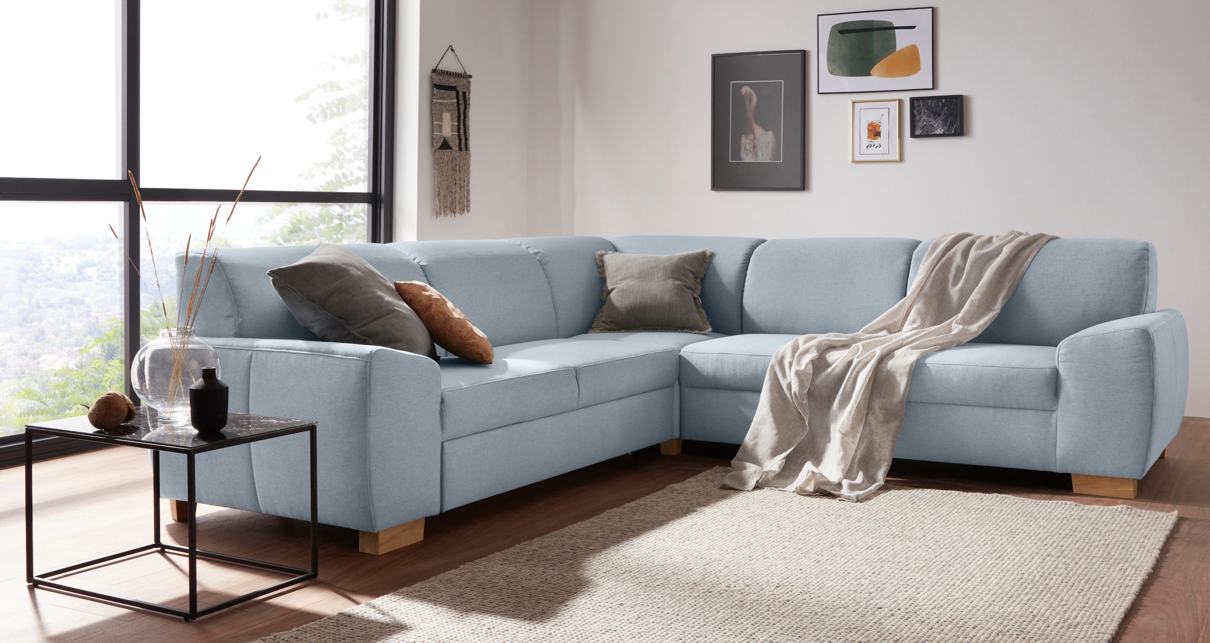DOMO collection Ecksofa »Incanto kubische Formensprache, komfortabel, flach günstig online kaufen