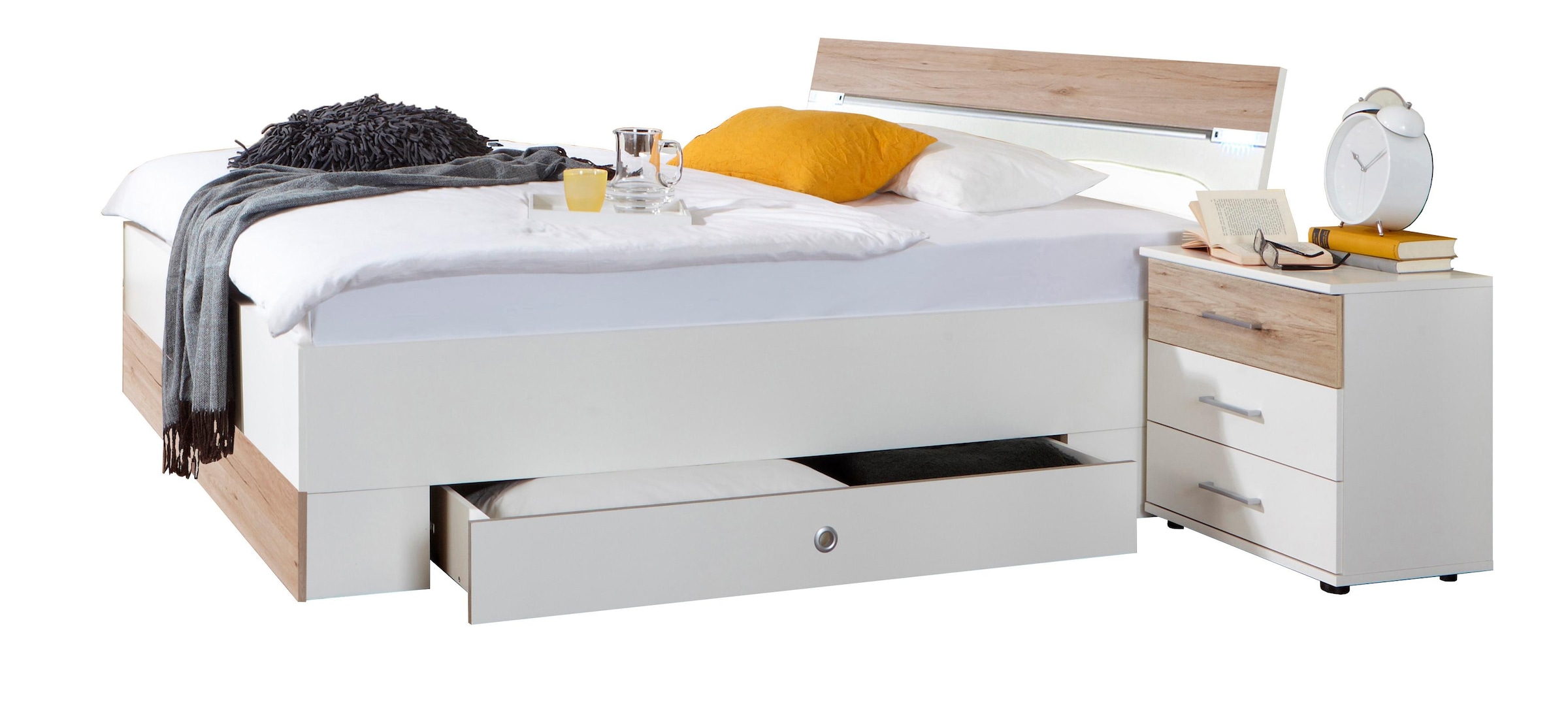 Wimex Stauraumbett "Cheep" mit LED-Beleuchtung und Schubkästen günstig online kaufen