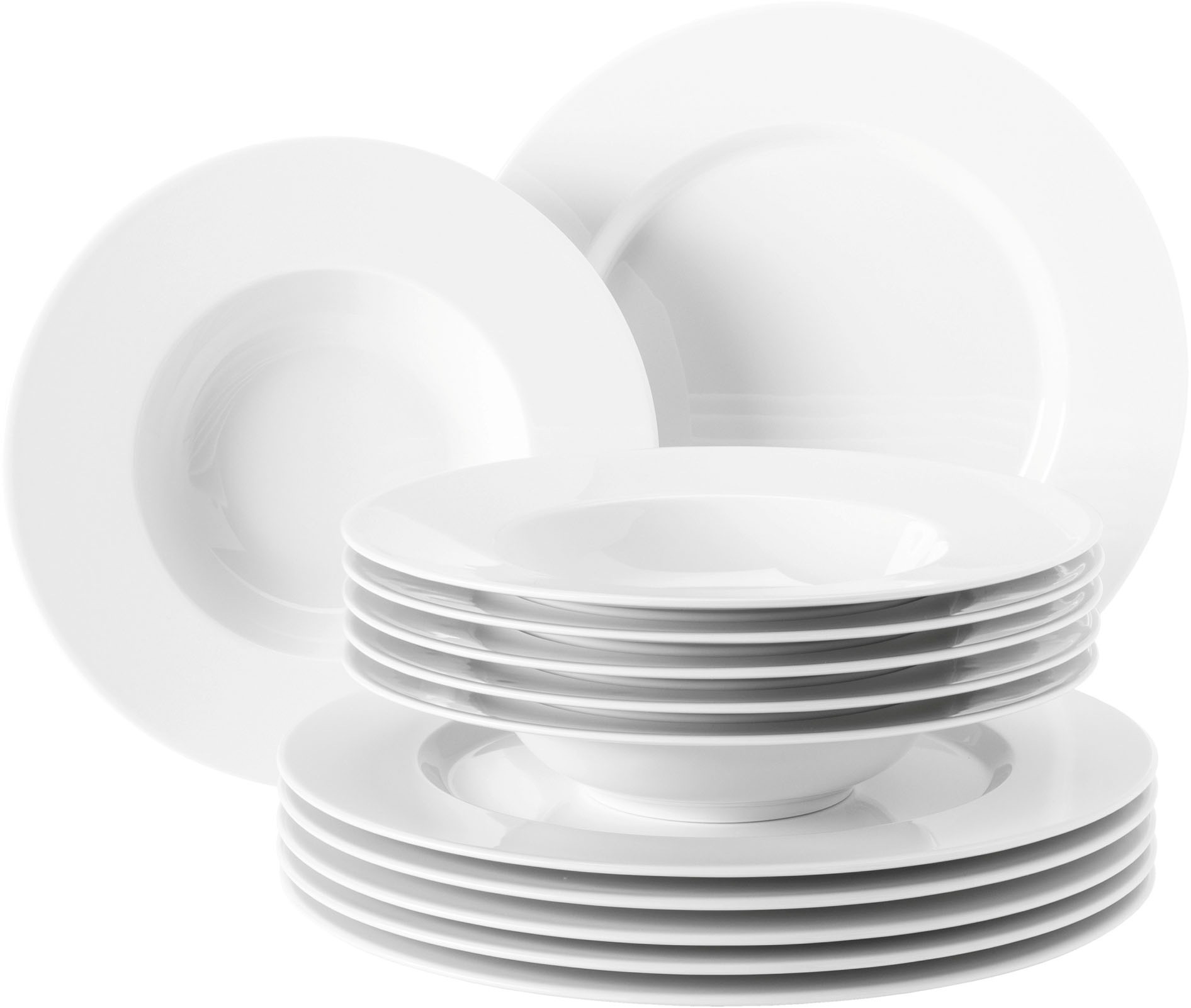 Seltmann Weiden Tafelservice »Geschirr-Set No Limits« Teller-Set, Suppentel günstig online kaufen