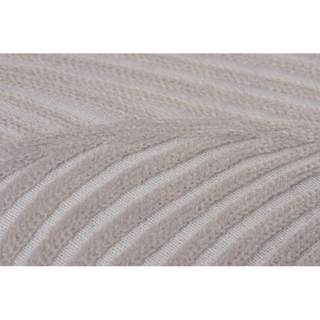BARBARA Home Collection Dekokissen »Wave«, Kissenhülle ohne Füllung aus besticktem  Leinwandgewebe, 50 x 50 cm bequem und schnell bestellen