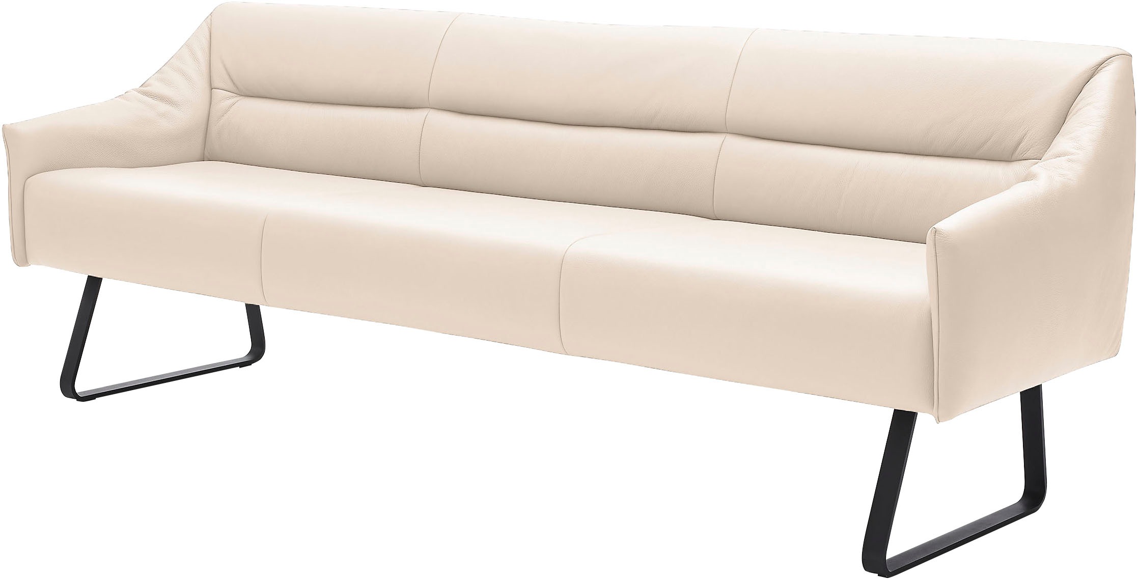 Musterring Essbank »JustB! SP500«, (1 St.), Metallkufe schwarz, verschiedene Farben, Breite 220 oder 250 cm