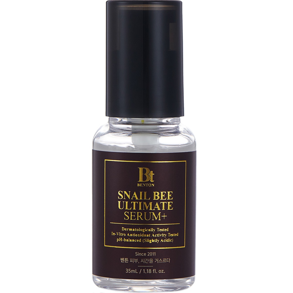 Benton Gesichtsserum »Snail Bee Ultimate Serum +« Multitasking-Serum, es nährt und stärkt die Haut, verleiht ihr Glanz