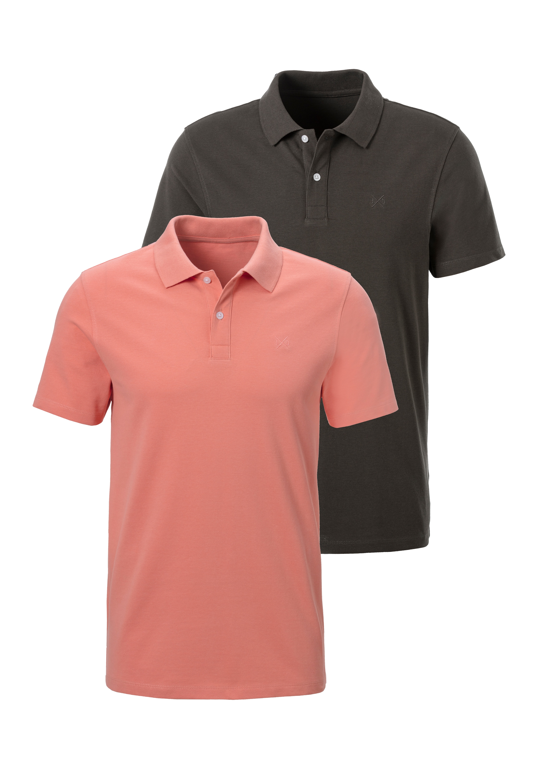 John Devin Poloshirt, (2 tlg., im-2er-Pack), mit dezenter- hochwertiger Logostickerei - 2er-Sparpack