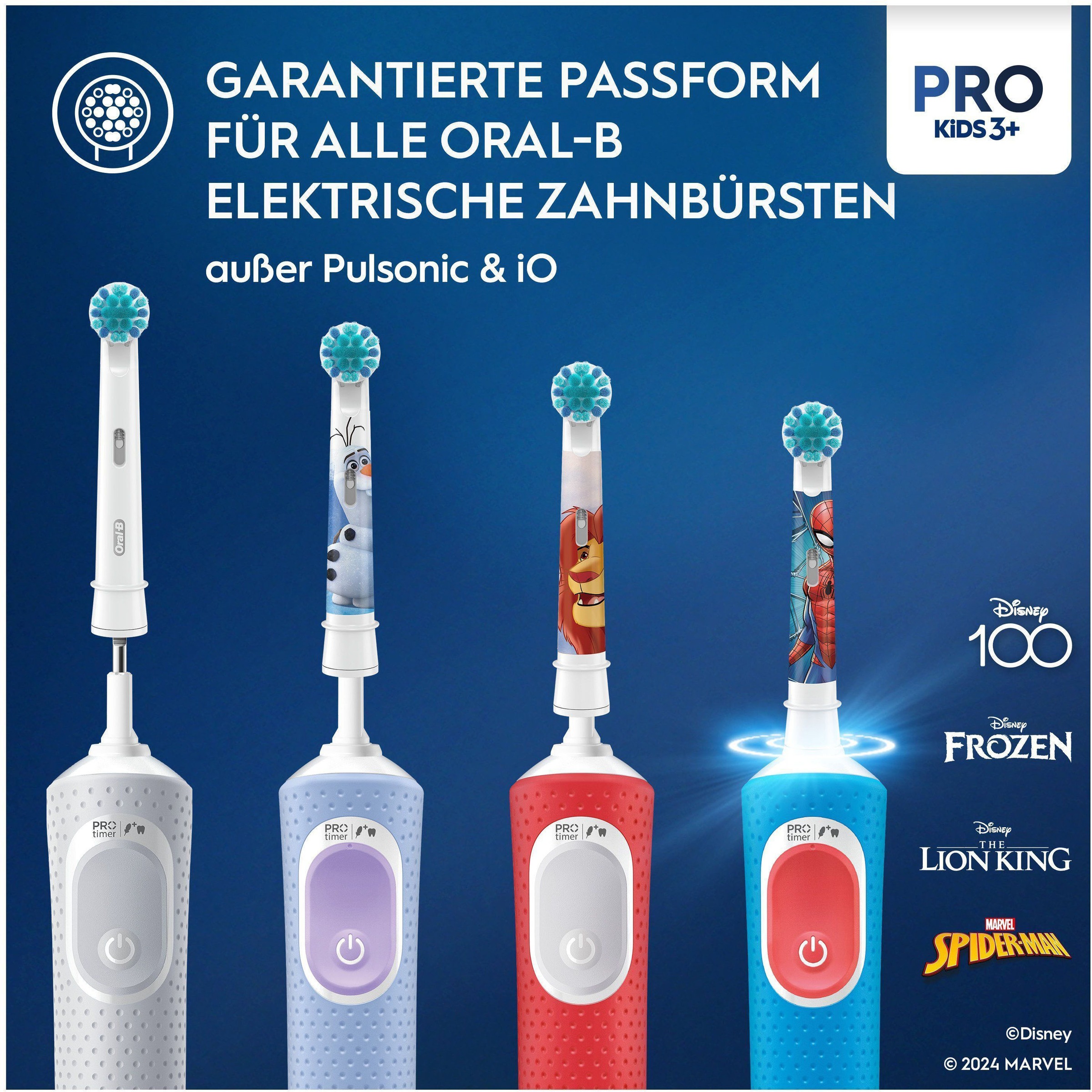 Oral-B Aufsteckbürsten »Pro Kids König der Löwen«, extra weiche Borsten, für Kinder ab 3 Jahren