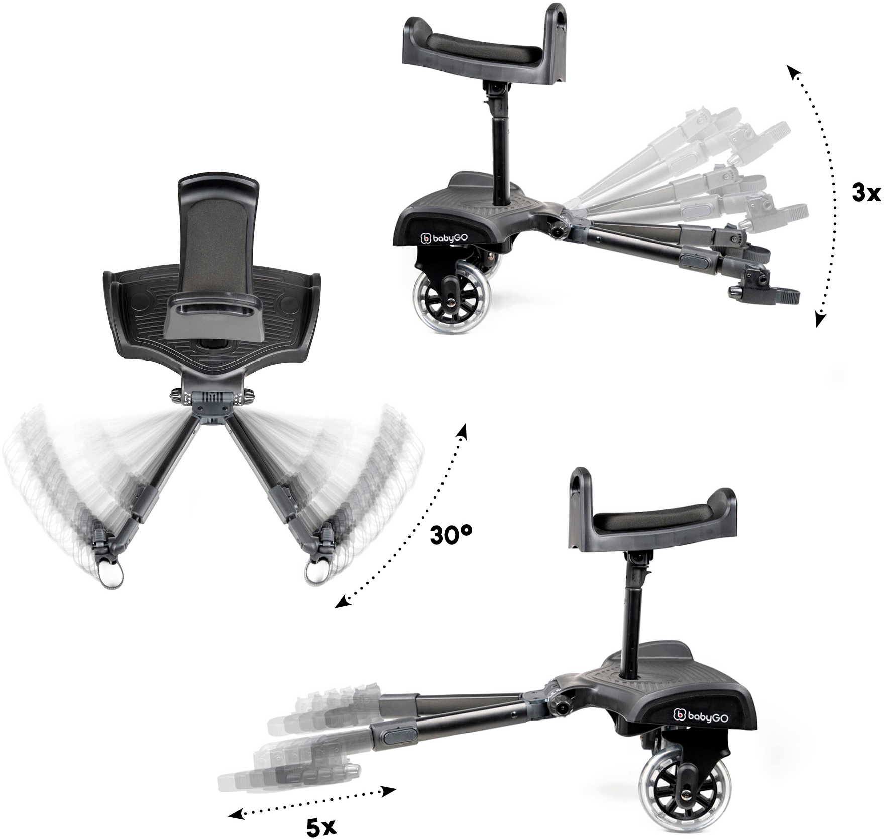 BabyGo Buggyboard »WeGO mit Sitz«