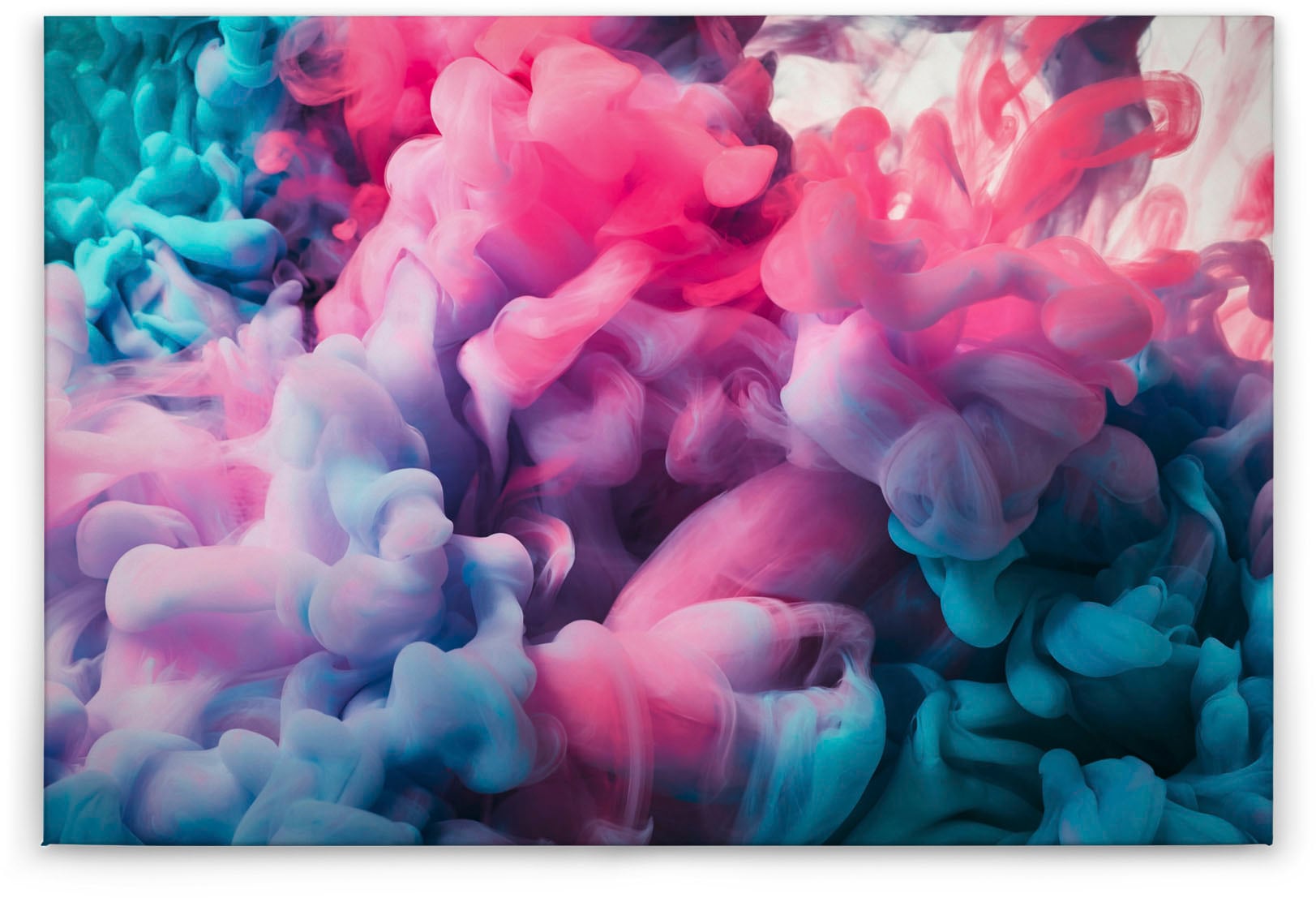A.S. Création Leinwandbild »Colored Smoke«, Kunst-Abstrakt-Kinder, (1 St.), Bunter Rauch Keilrahmen Jungedzimmer Leinwand-Bild Wohnzimmer modern