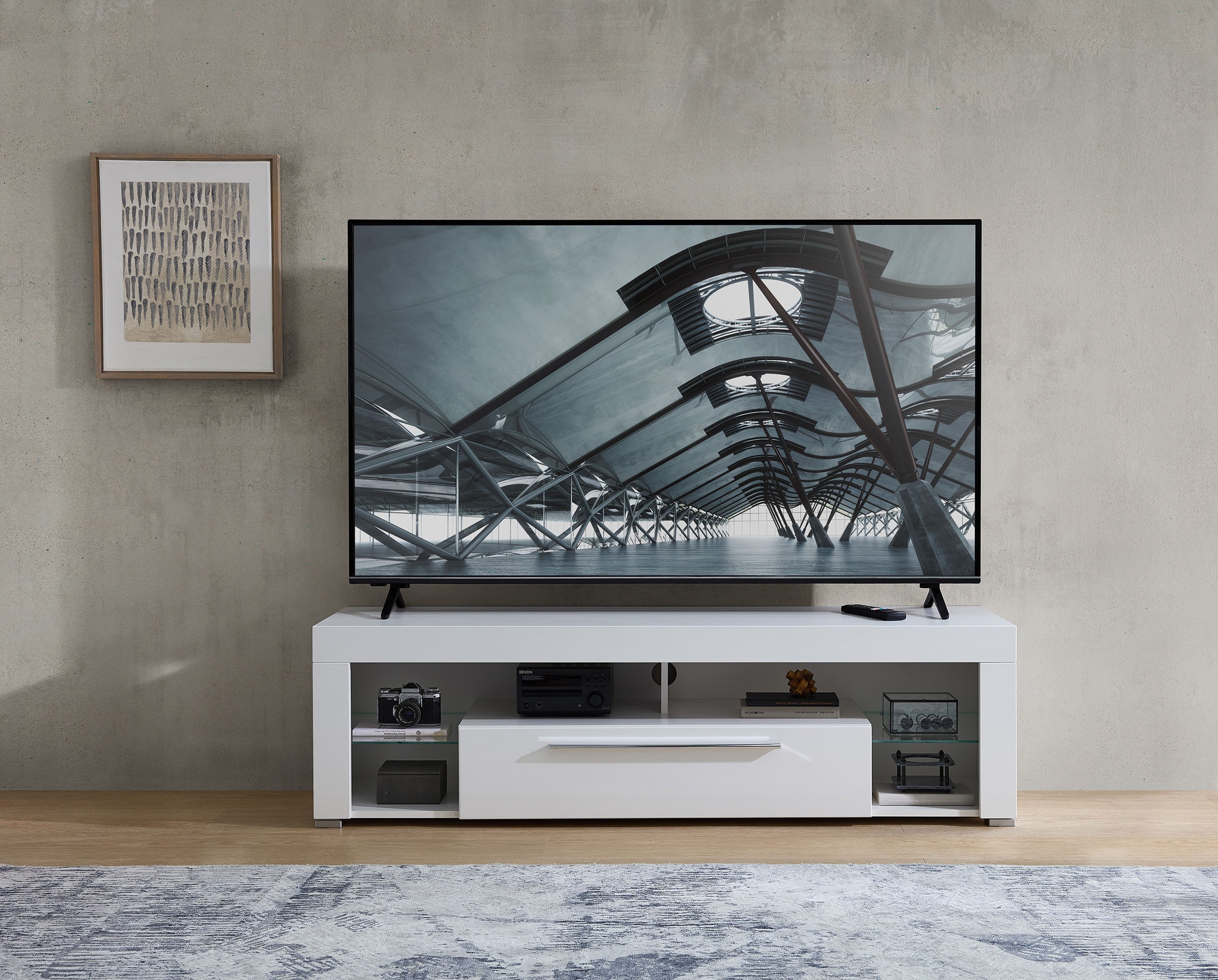 Stolkom TV-Schrank »Goal« Oberboden bis 25 kg belastbar, 1 Klappe mit Griff