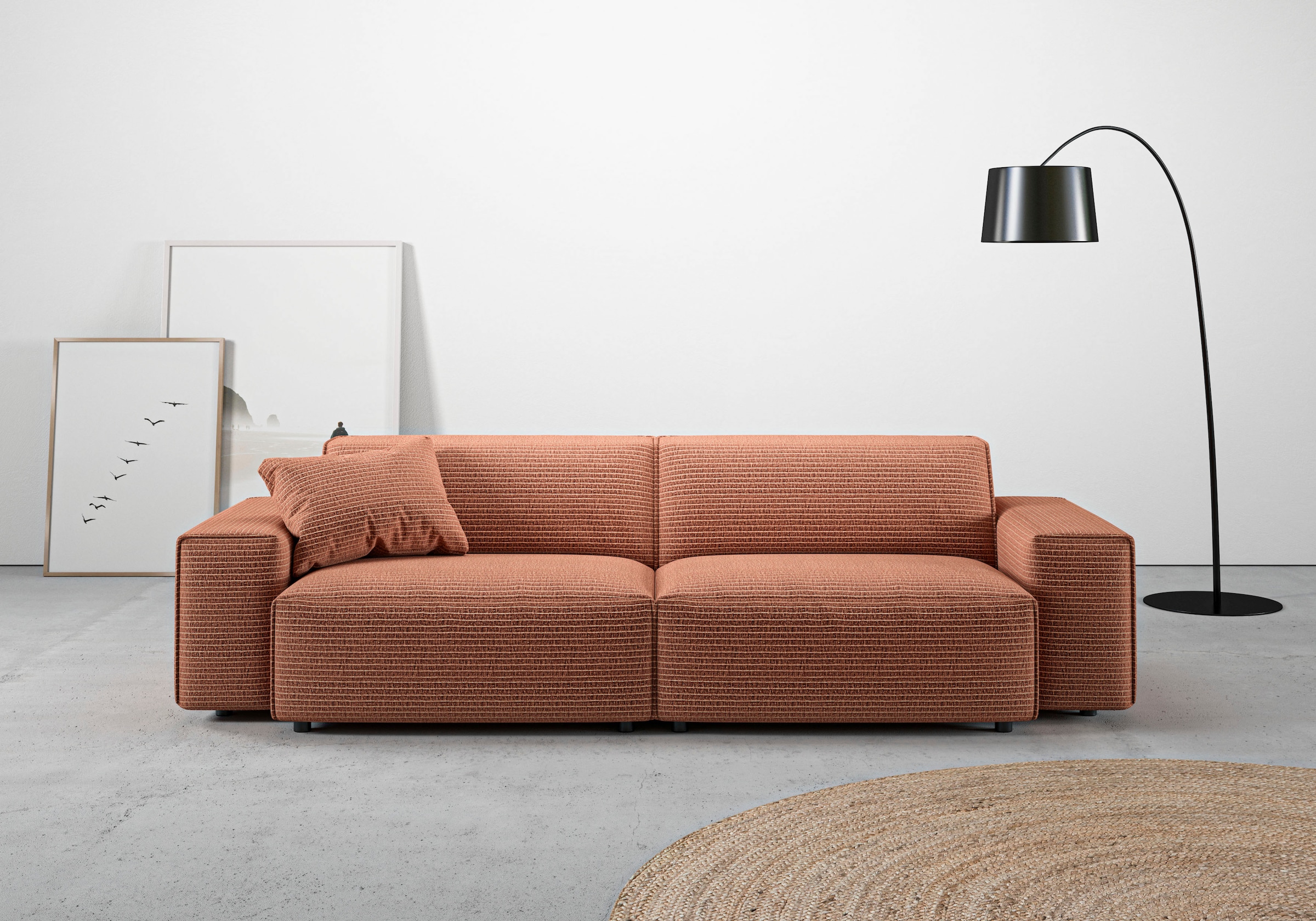 andas Big-Sofa »Glimminge auch in Breitcord, Feincord + Easy care-Bezug,«, günstig online kaufen