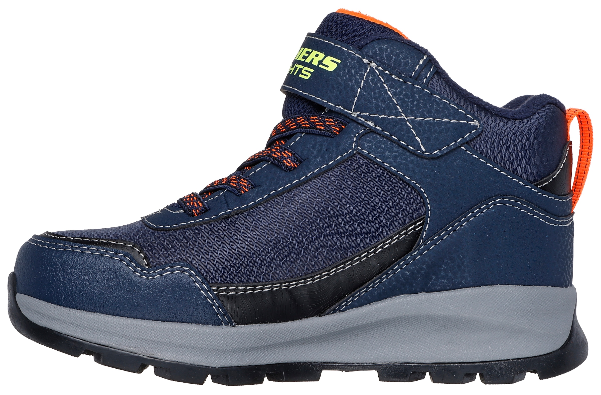 Skechers Winterboots »Storm Blazer - Glow Roam«, Kindergarten Schuh, Klettstiefel, Blinkschuh mit TEX-Membrane