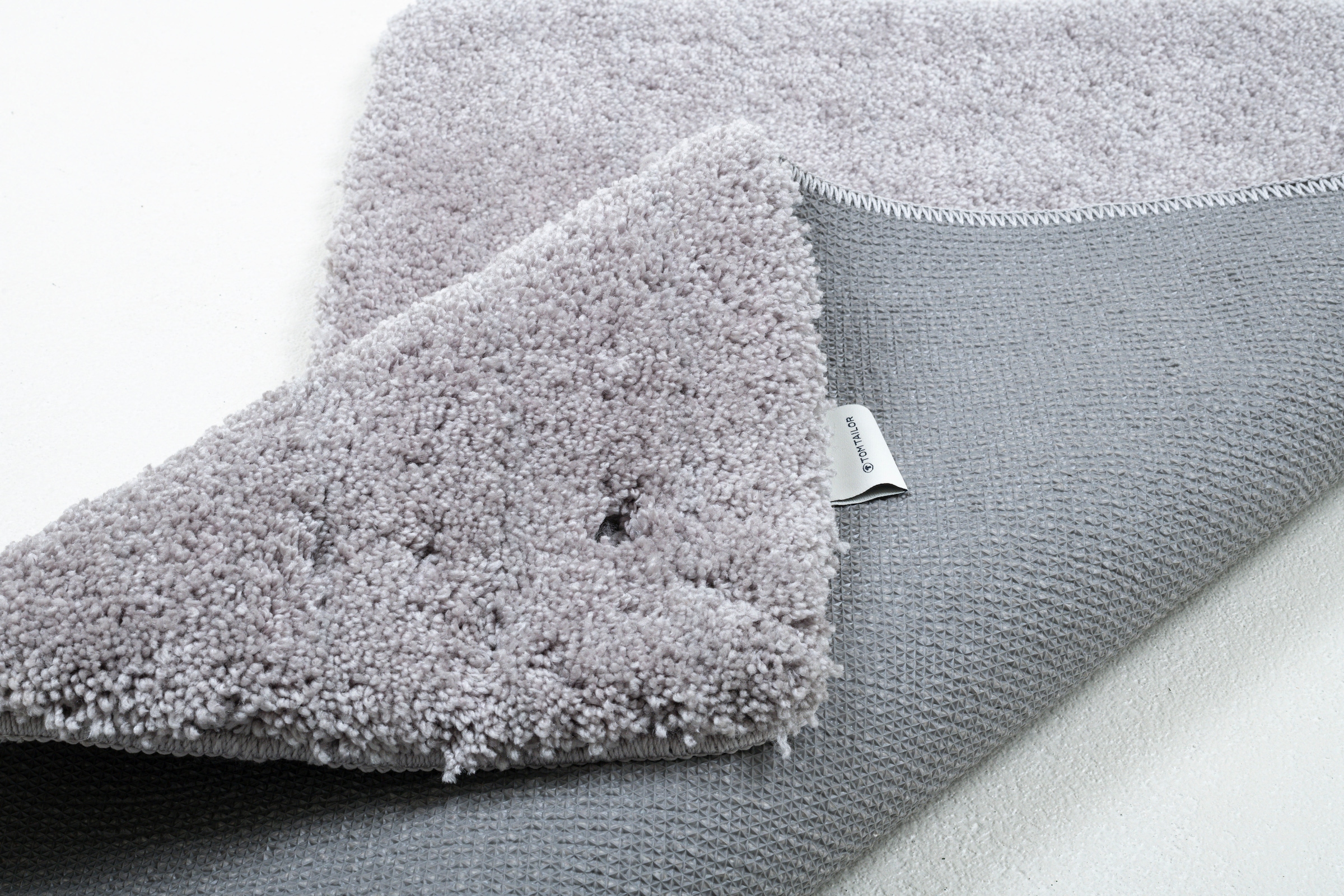 TOM TAILOR HOME Badematte »Cozy Bath UNI«, rutschhemmend beschichtet, fußbodenheizungsgeeignet, Badteppich, Uni Farben, rechteckig, rund und oval erhältlich