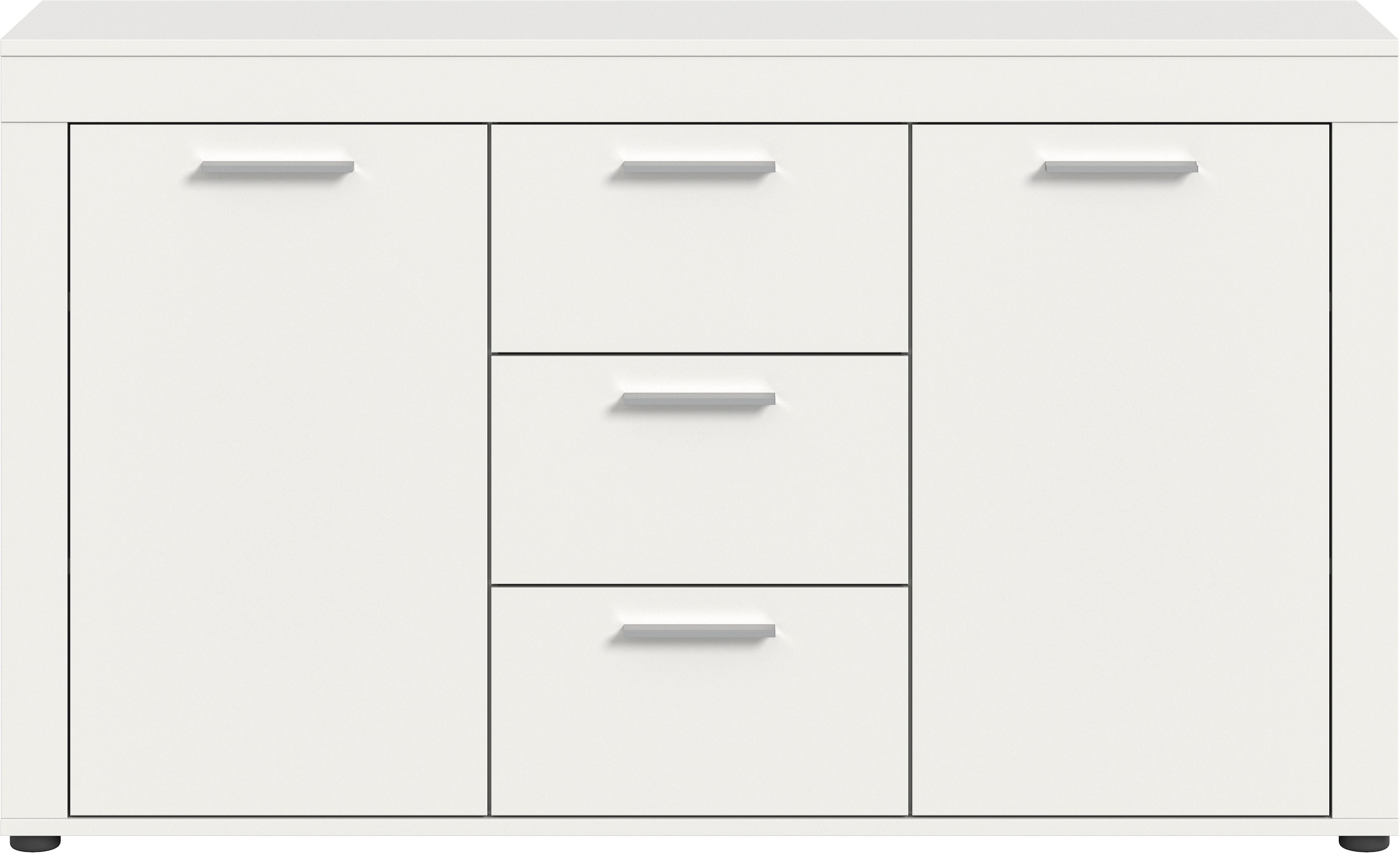 INOSIGN Sideboard »Aosta, Breite 125 cm, in verschiedenen Farbausführungen«, mit 2 Türen und 3 Schubkästen, Wohnzimmer, Kommode, Schrank