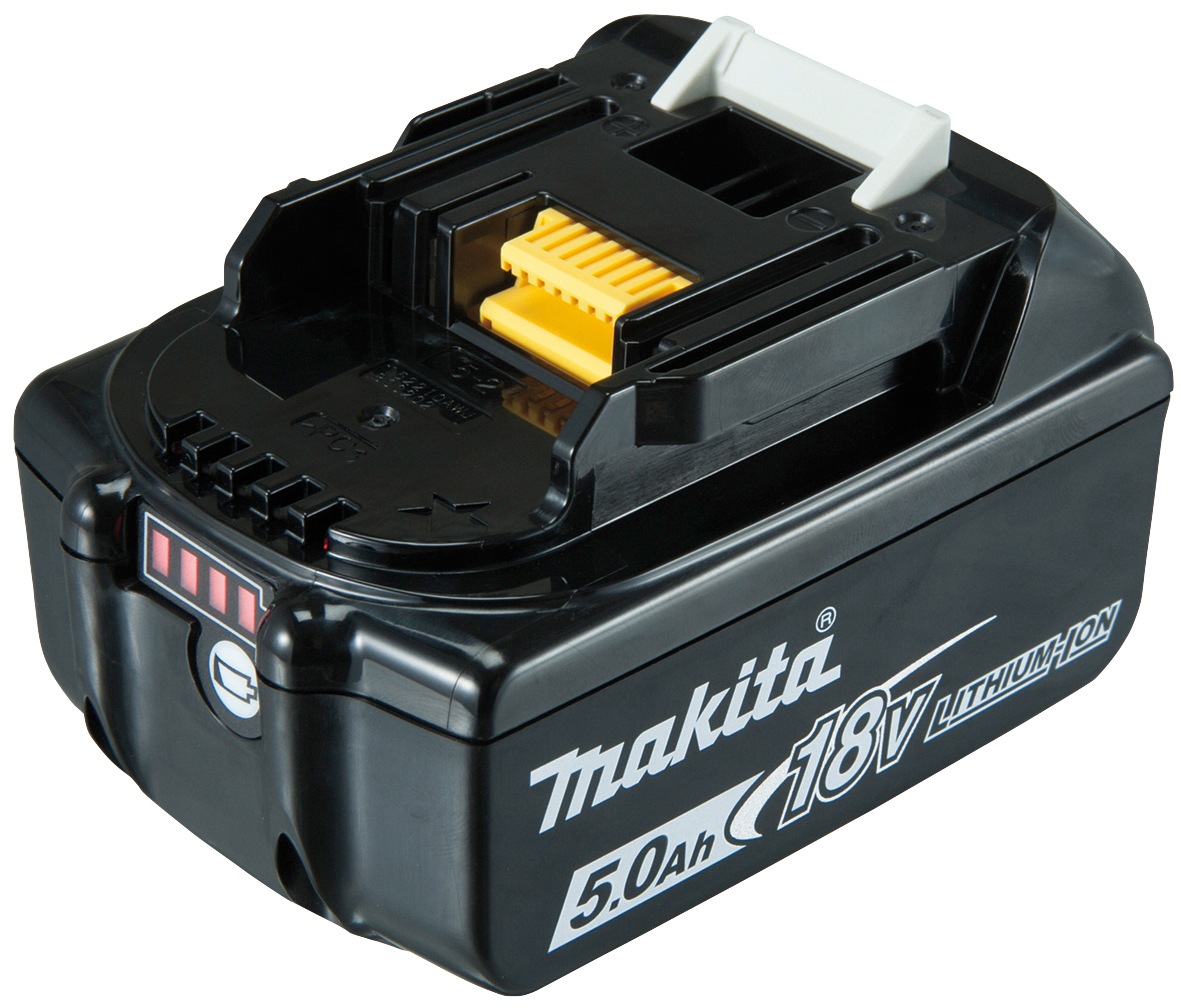 Makita Akku-Winkelschleifer »DGA517RTJ«, (Set, 8 tlg.), 18 V / 5,0 Ah mit Paddleschalter