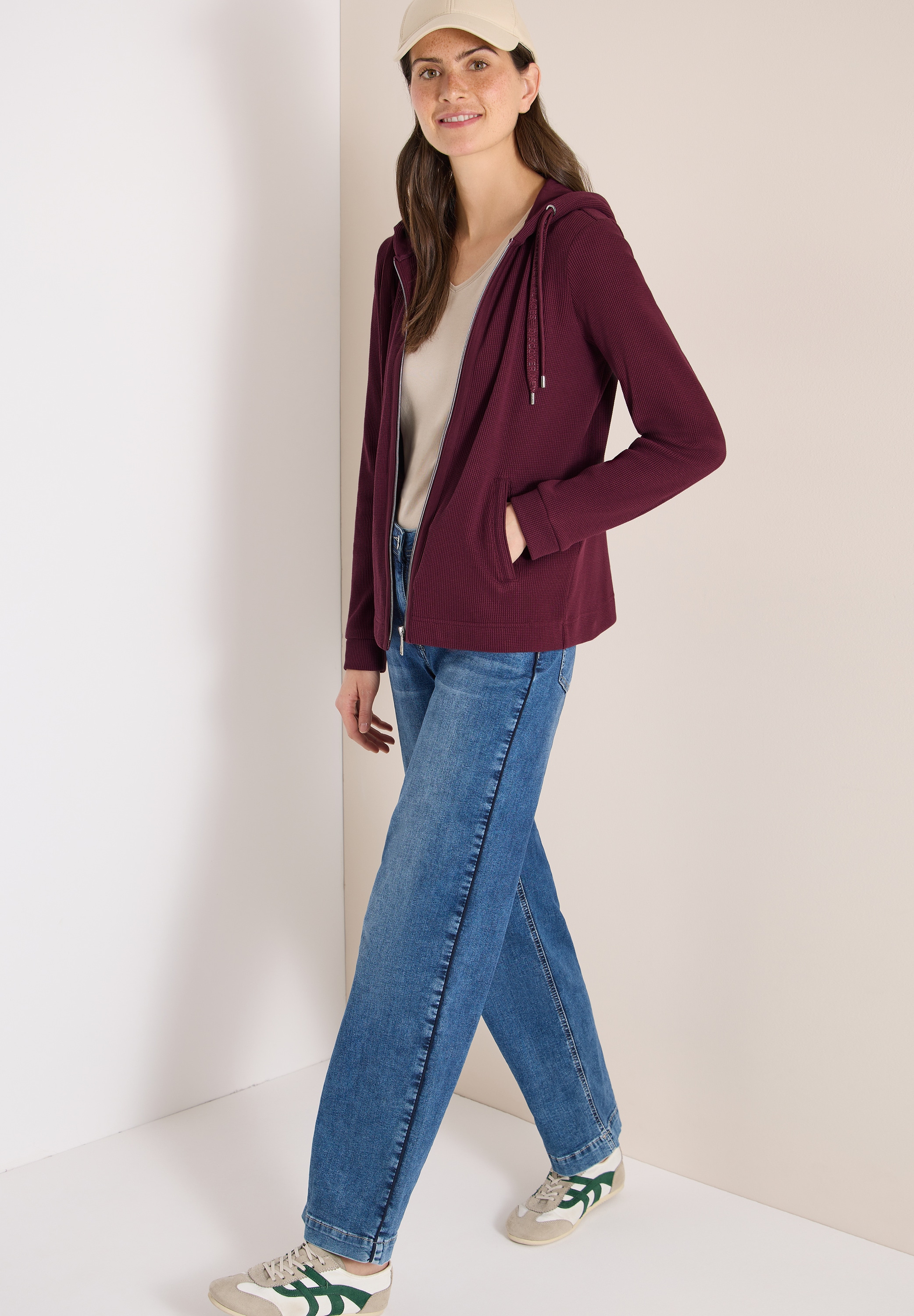 Cecil Sweatjacke mit Kapuze