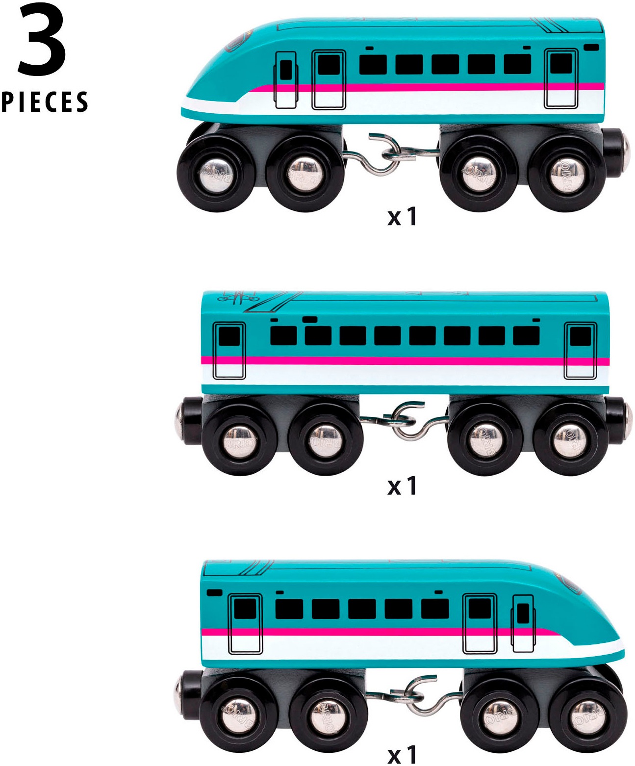 BRIO® Spielzeug-Eisenbahn »BRIO® WORLD, Trains of the World Shinkansen Series E5 Hayabusa Zug«