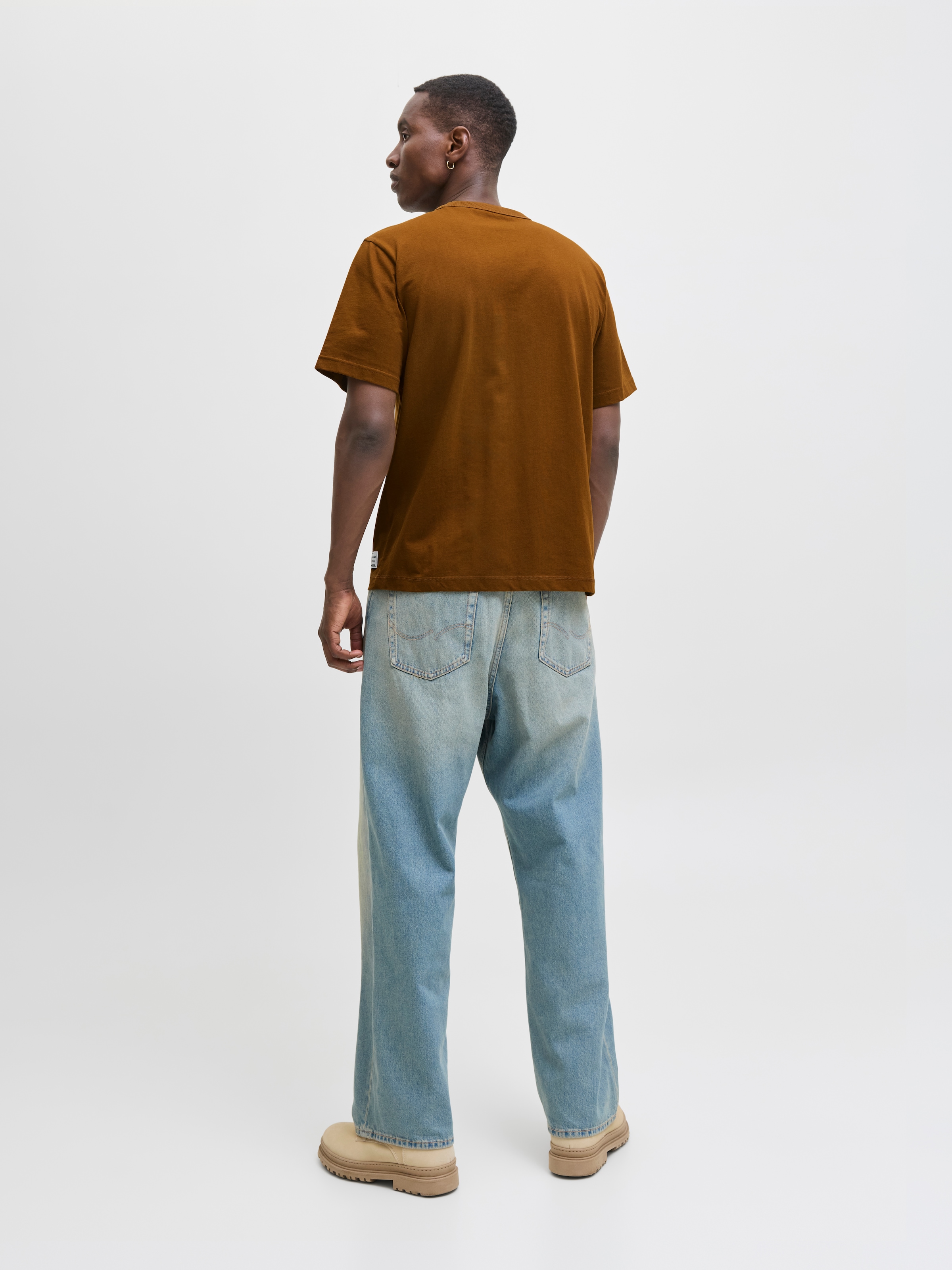 Jack & Jones Rundhalsshirt »JJEDOVER TEE SS CREW NECK«