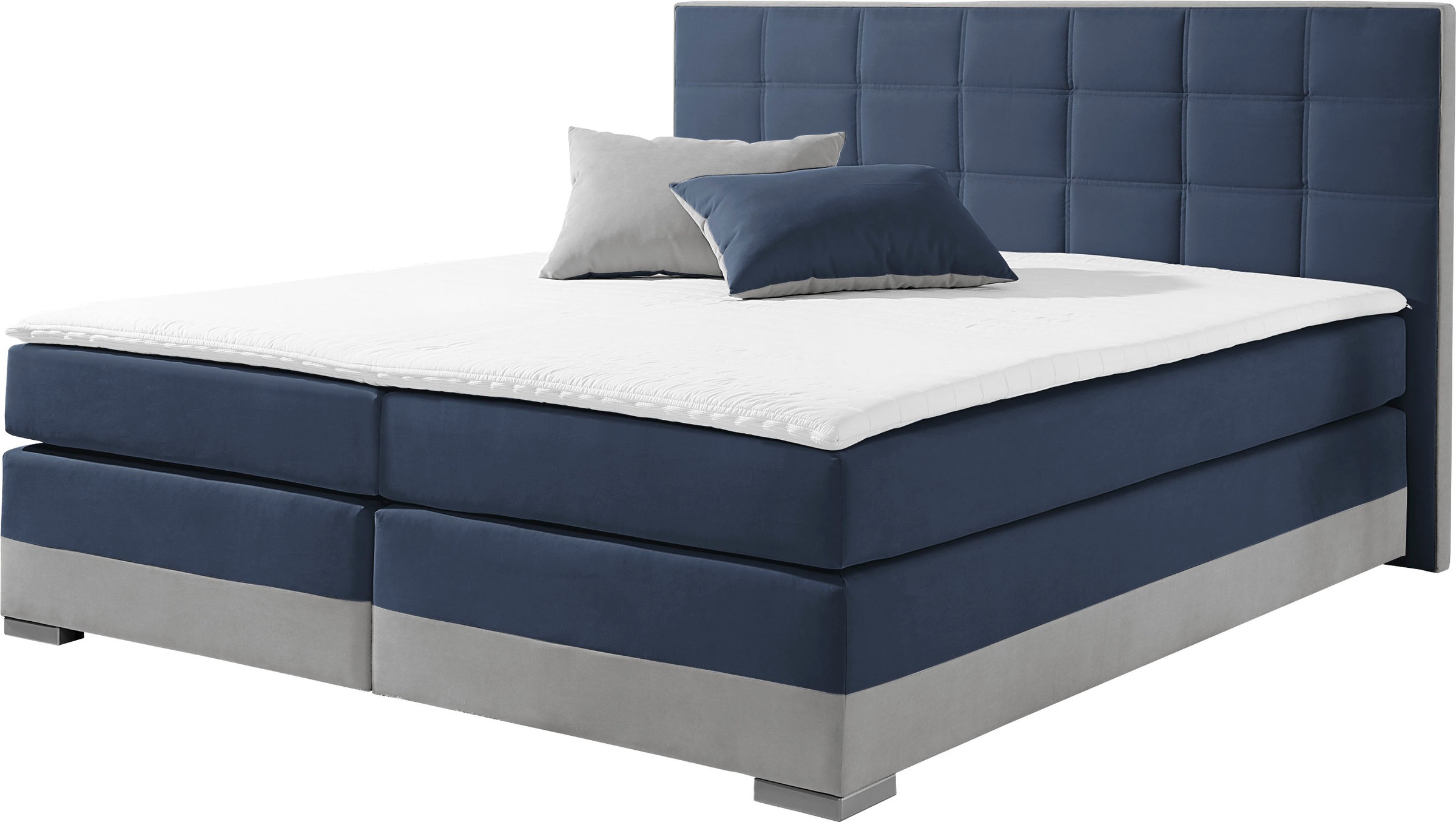 INOSIGN Boxspringbett, inklusive Topper und Wendekissen