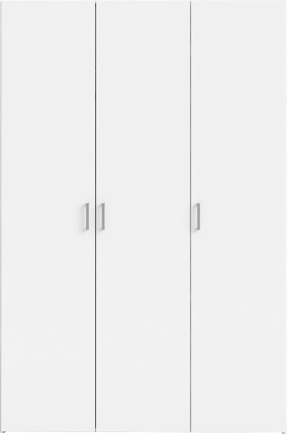 Home affaire Kleiderschrank, Mit viel Stauraum, graue Stangengriffe, Gr. ca. 175,4 x 115,8 x 49,52 cm