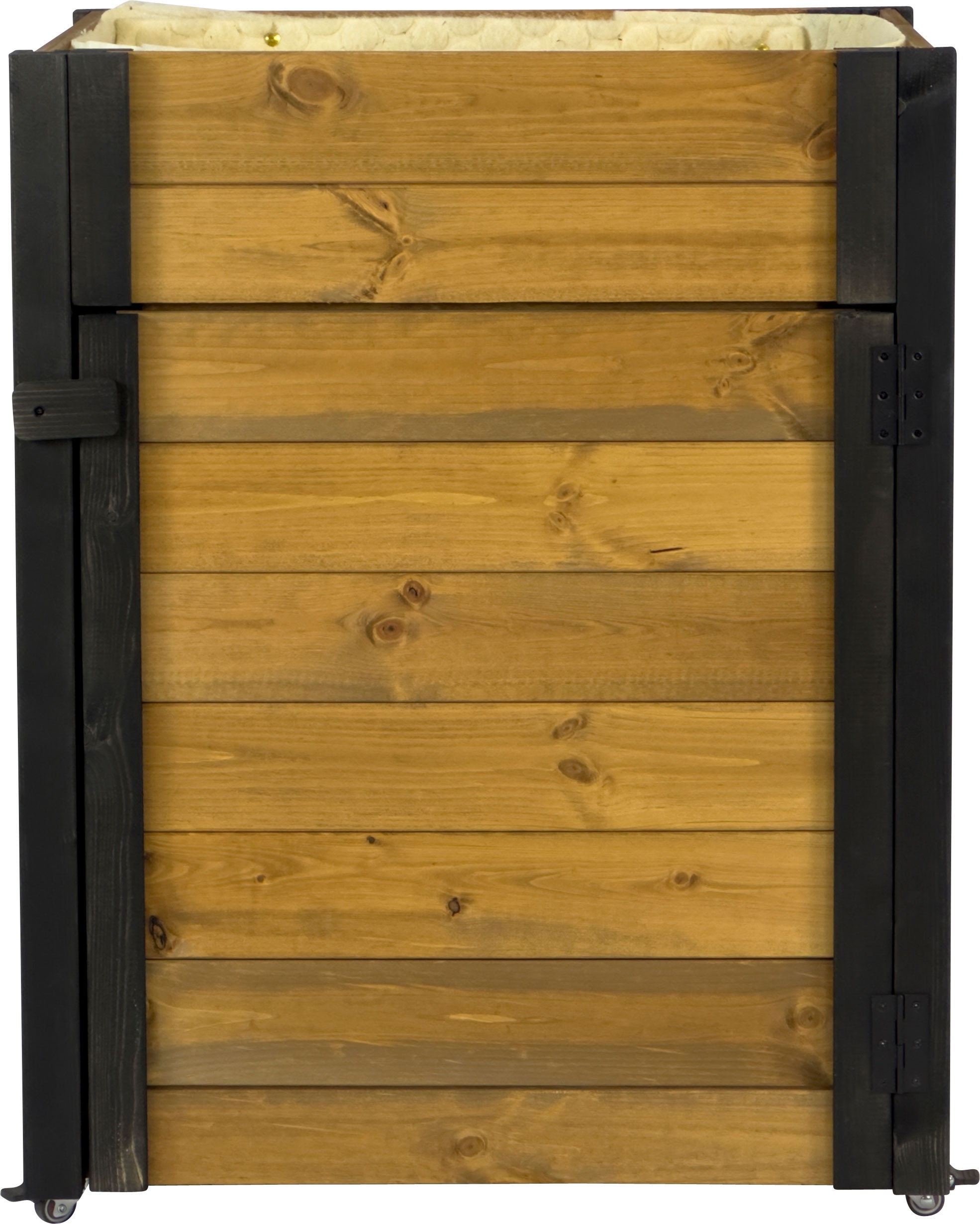 dobar green label Hochbeet »rollbar, mit Staufach, inkl. Schafswolle, Gr. L« Maße: ca. 60 x 40 x 80 cm bei einem Gewicht von ca. 15,40 kg