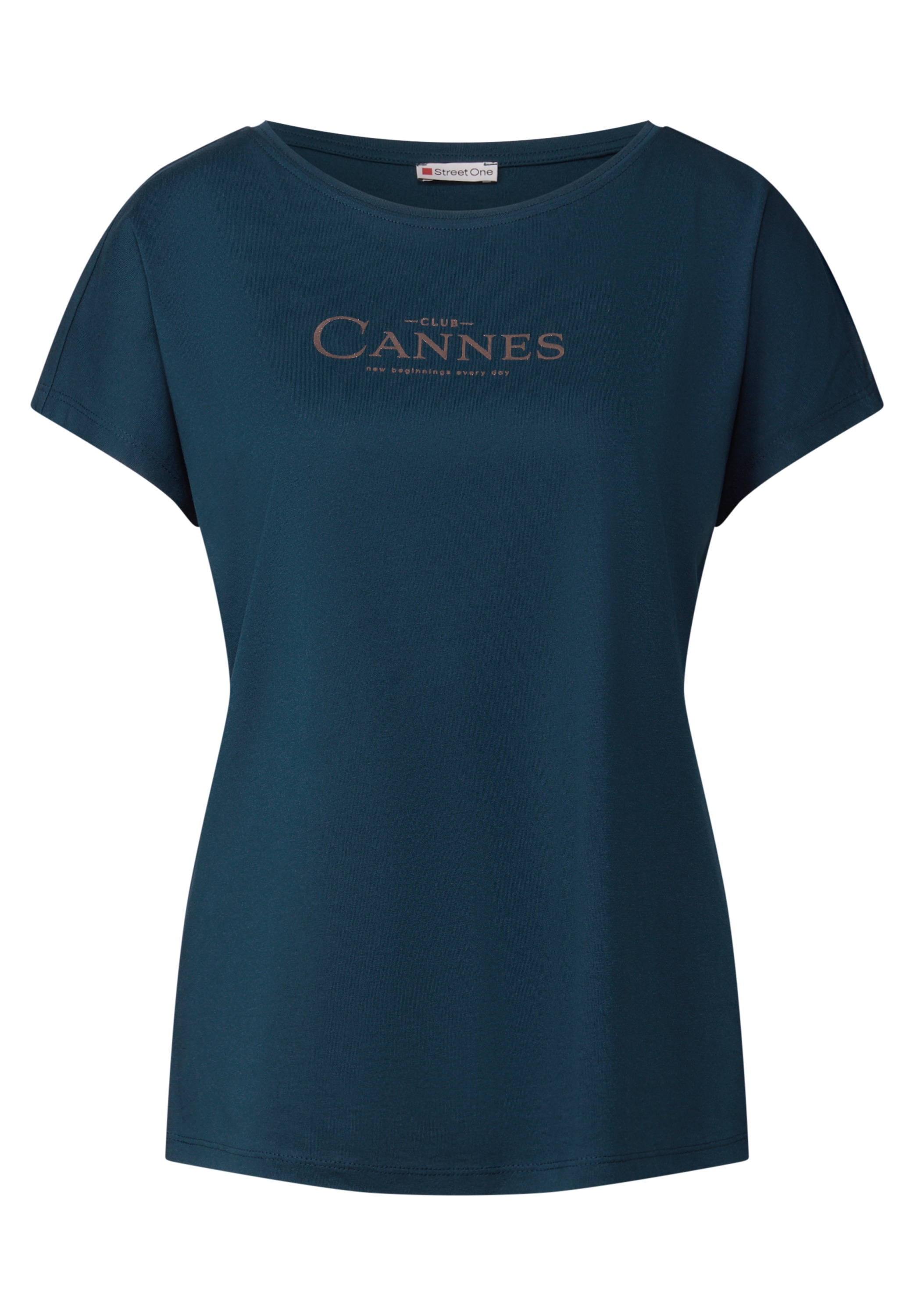 STREET ONE Shirttop, mit Folien-Wording