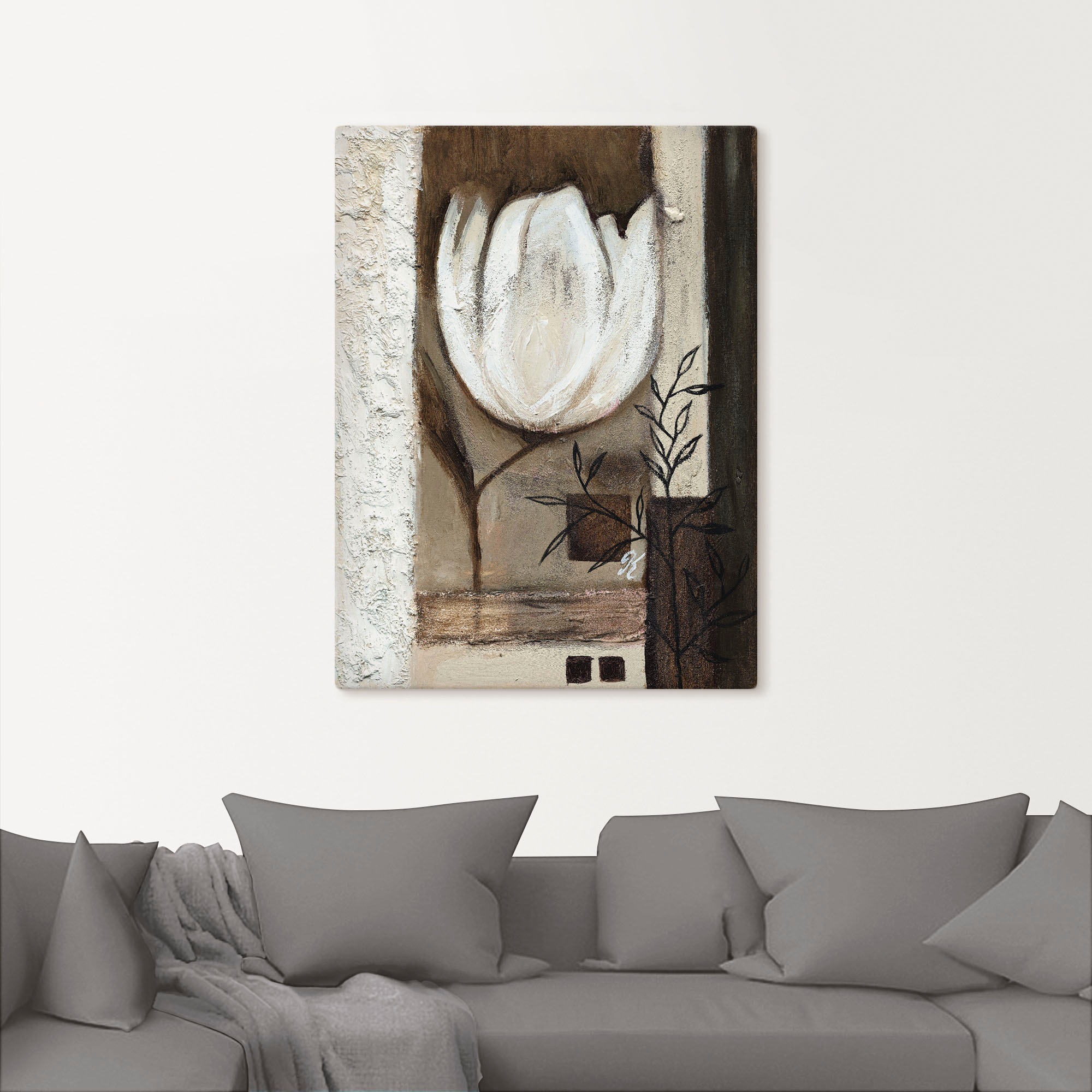 Artland Wandbild »Braune Tulpen II« 1 Stk. tlg. als Leinwandbild, Wandaufkl günstig online kaufen