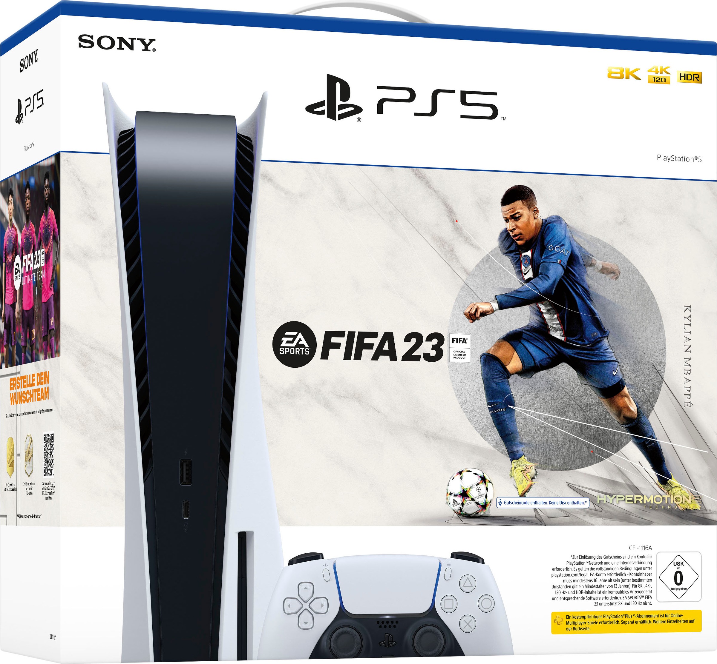 2. Bild von PlayStation 5 Spielekonsole, inkl. FIFA23 (Download Code)