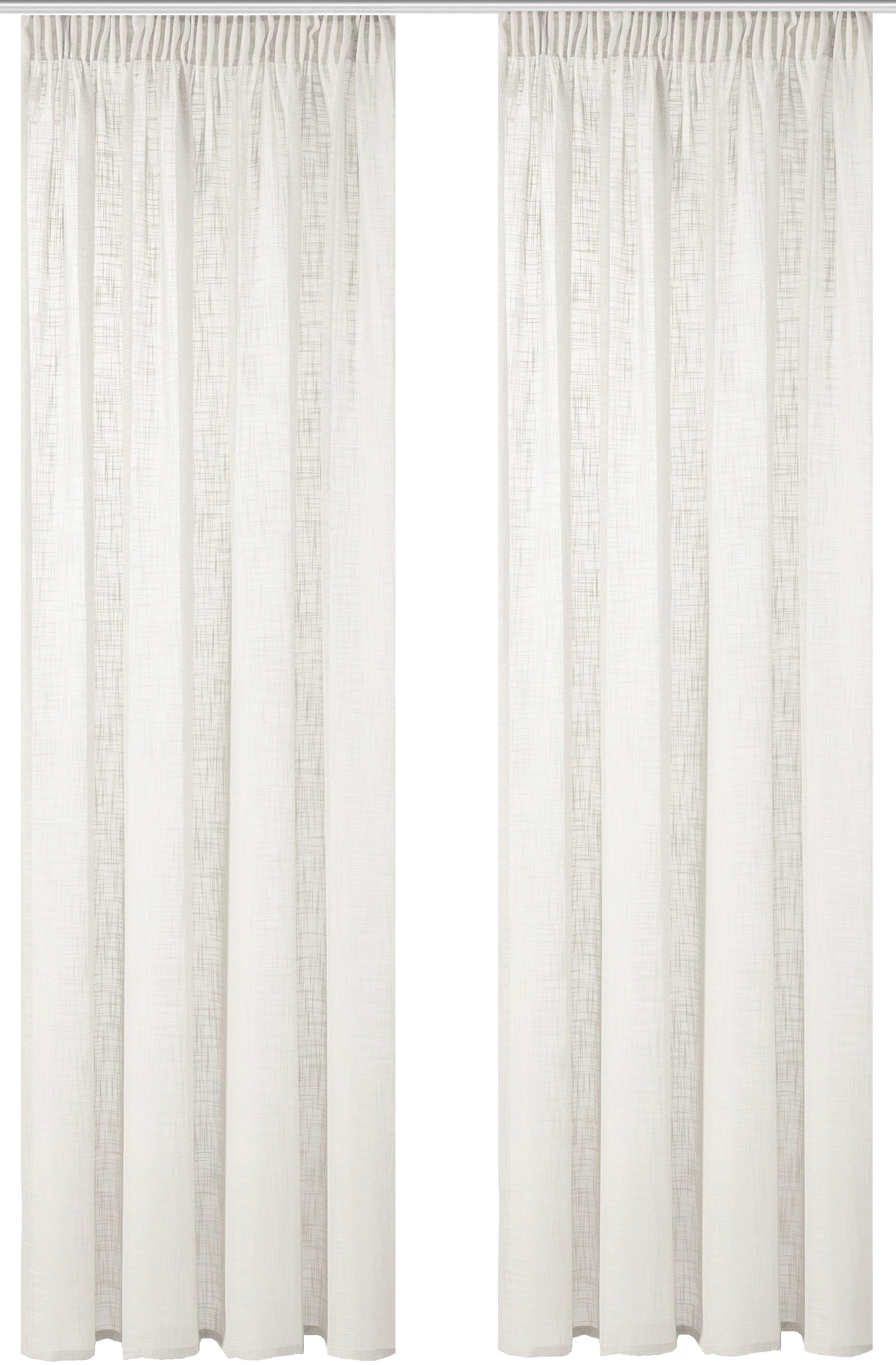 Home Basics Vorhang »SOFTY 2er Pack«, (2 St.), 2er Pack Kombibandschal SOFTY Uni