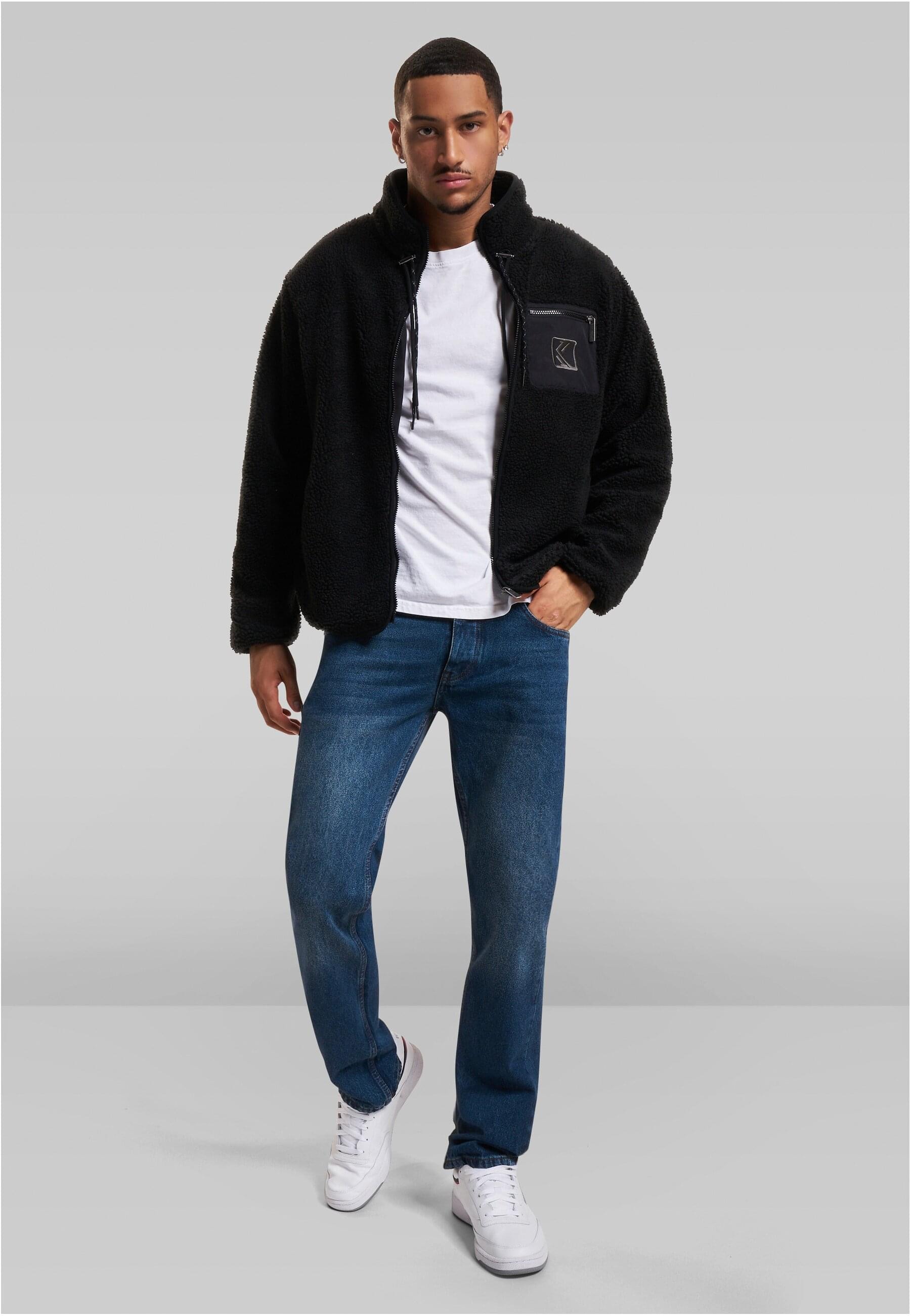 Karl Kani Allwetterjacke »Karl Kani Herren KM234-007-3 KK OG Teddy Trackjacket« 1 Stk. tlg. ohne Kapuze