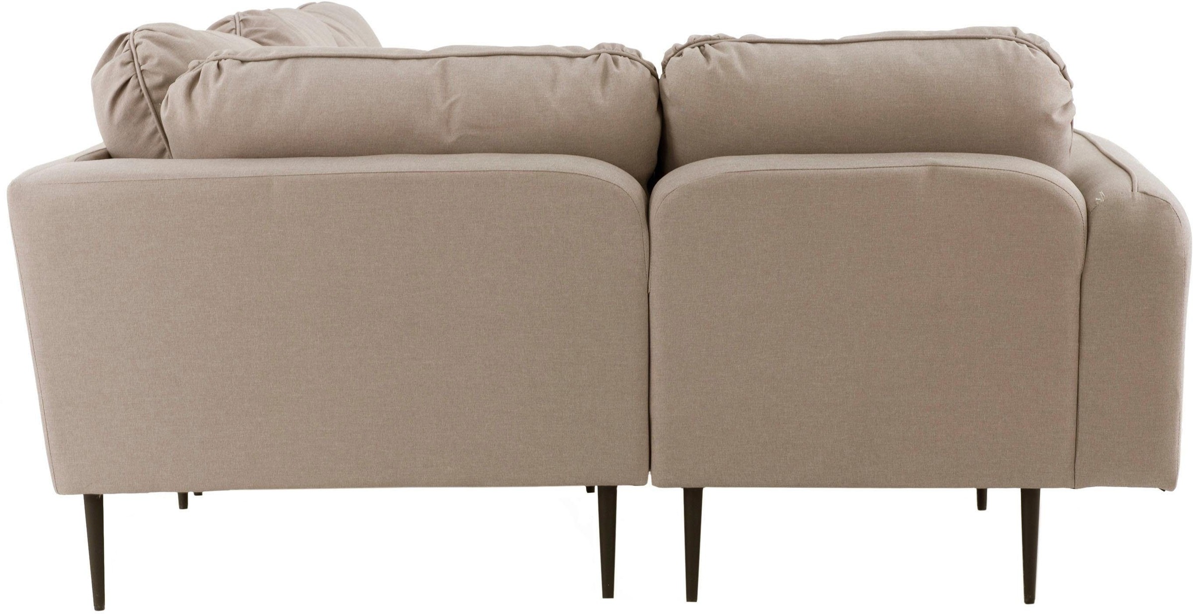 Leonique Ecksofa »Skidi L-Form«, mit losen Rückenkissen und Keder oben auf der Armlehne